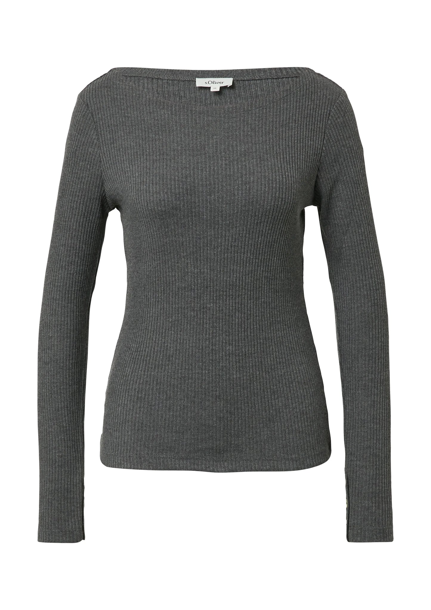 s.Oliver Damen T-Shirt grau
