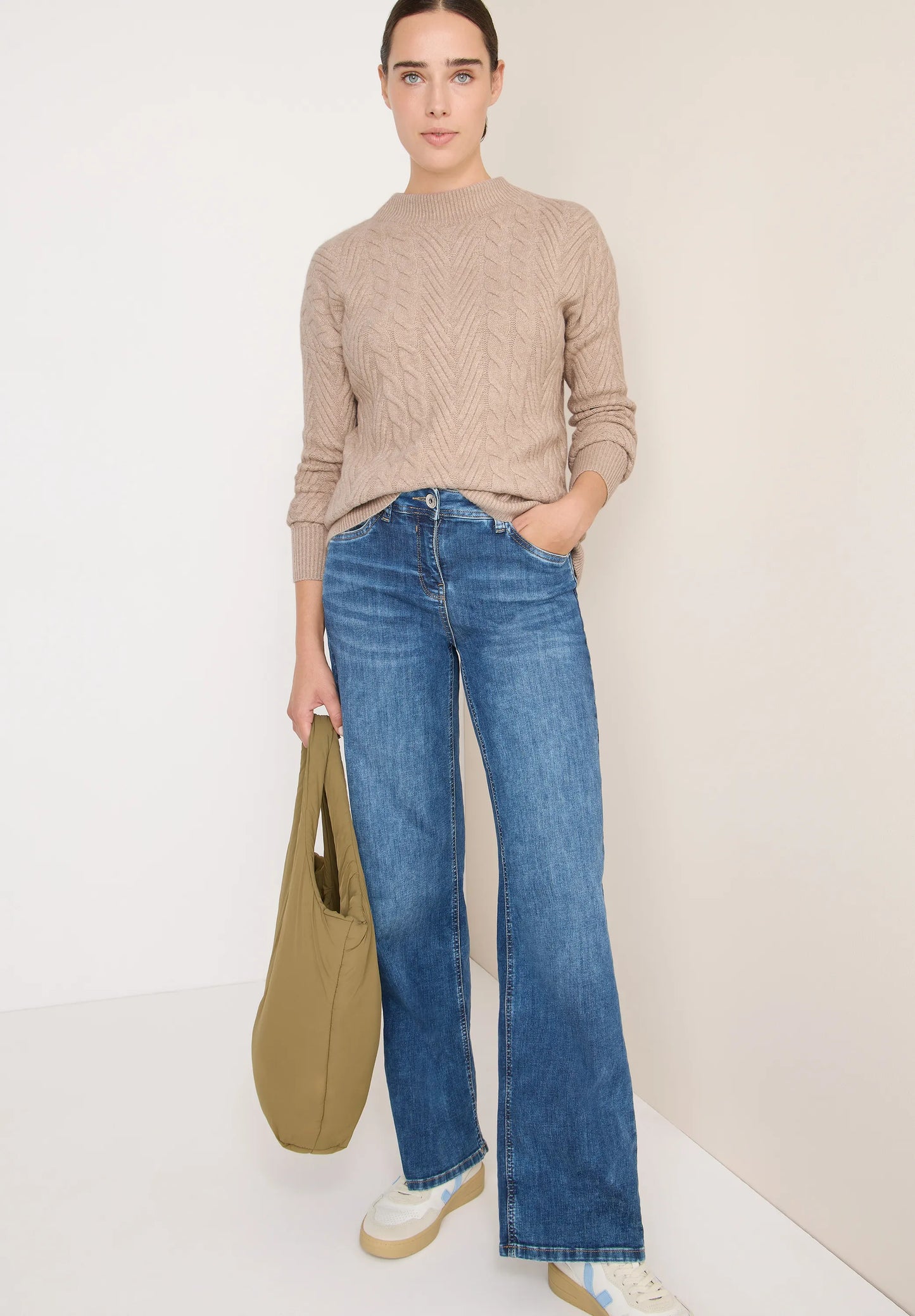 Cecil Damen Pullover beige
