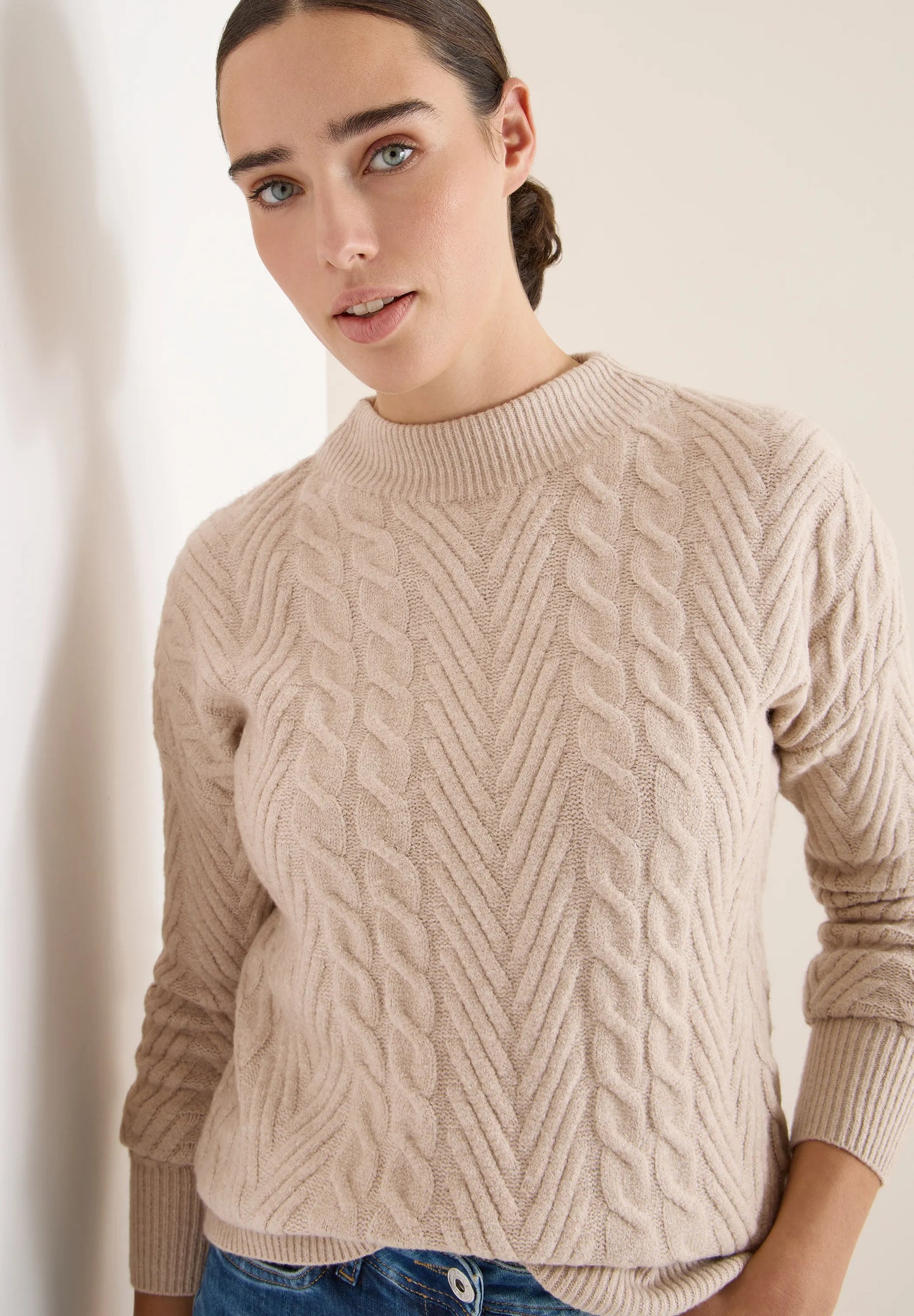 Cecil Damen Pullover beige