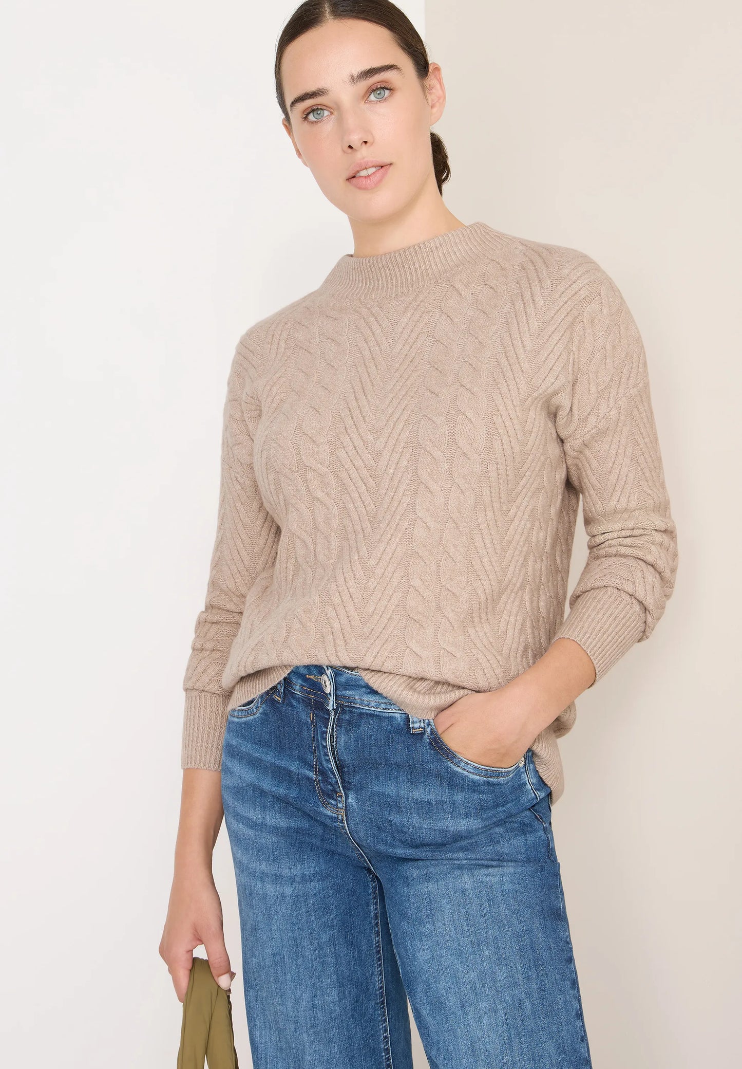 Cecil Damen Pullover beige