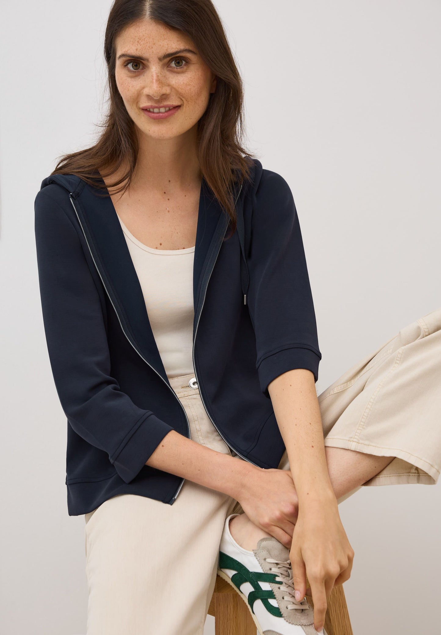 Cecil Damen Kapuzenjacke blau