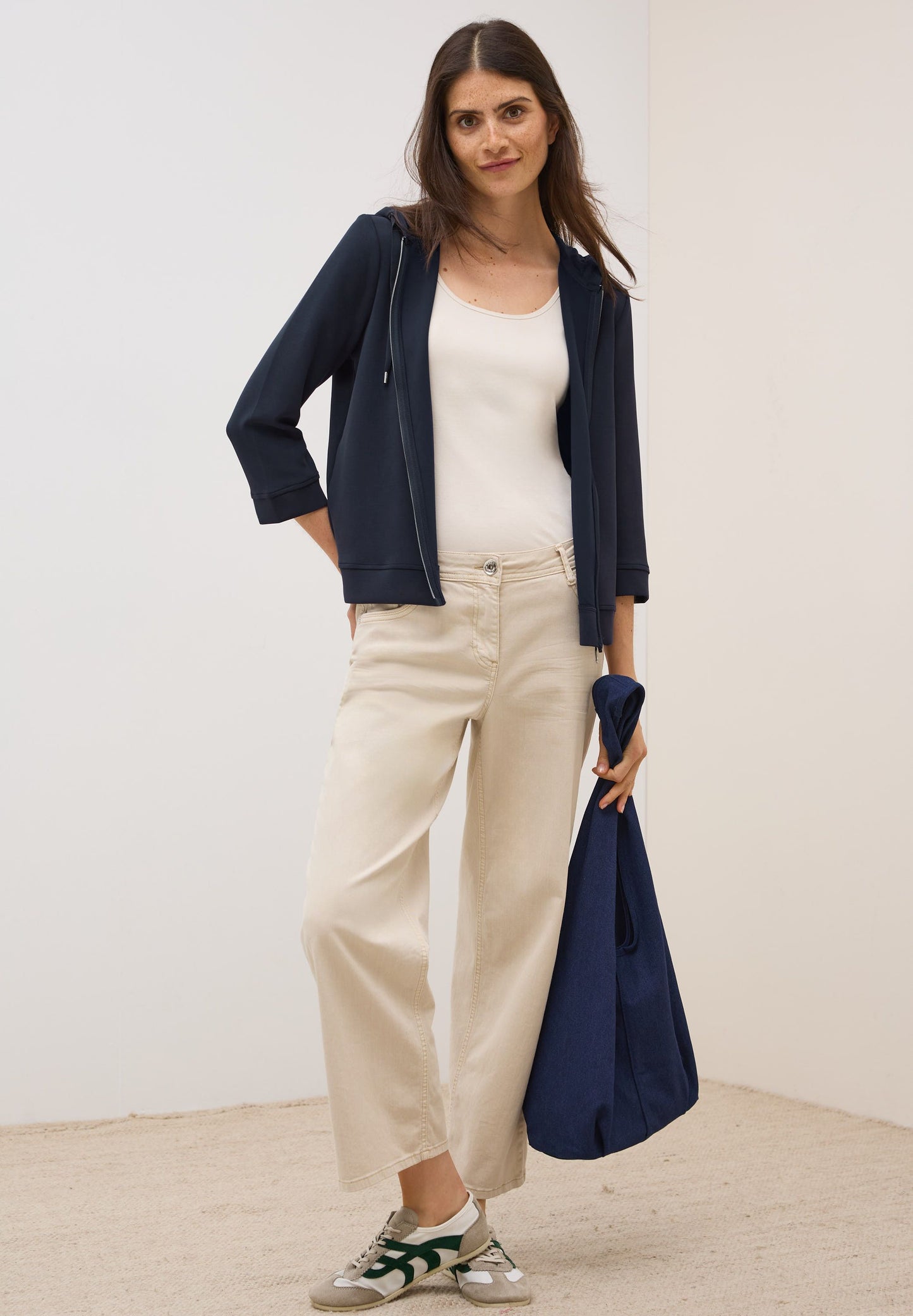 Cecil Damen Kapuzenjacke blau