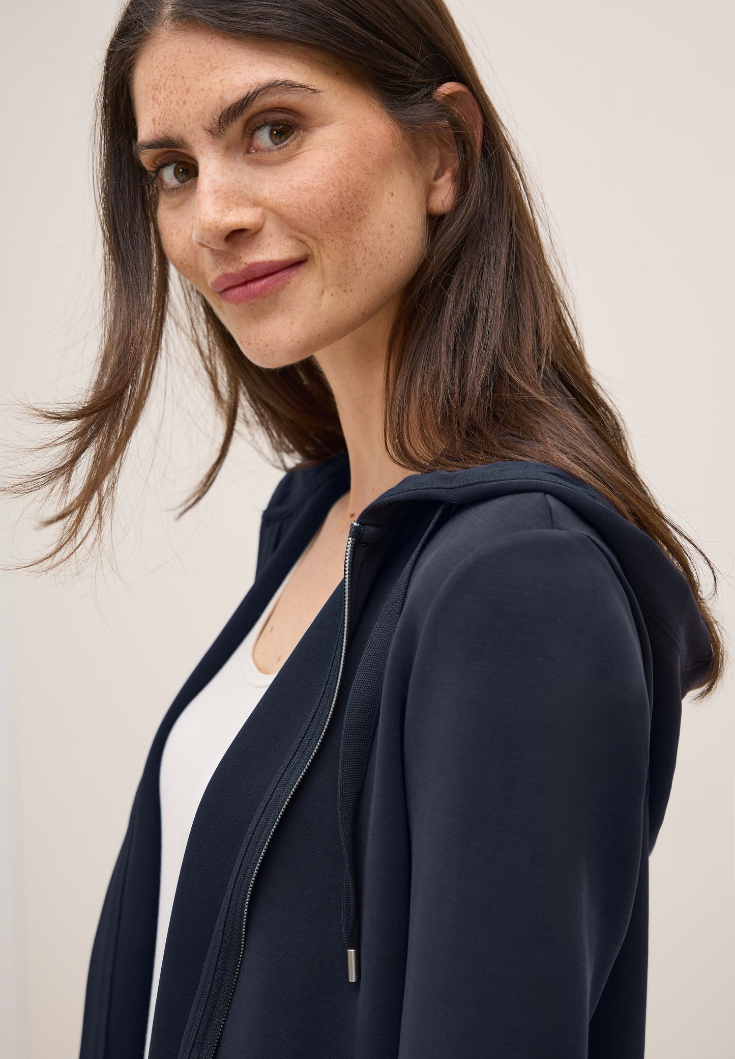 Cecil Damen Kapuzenjacke blau