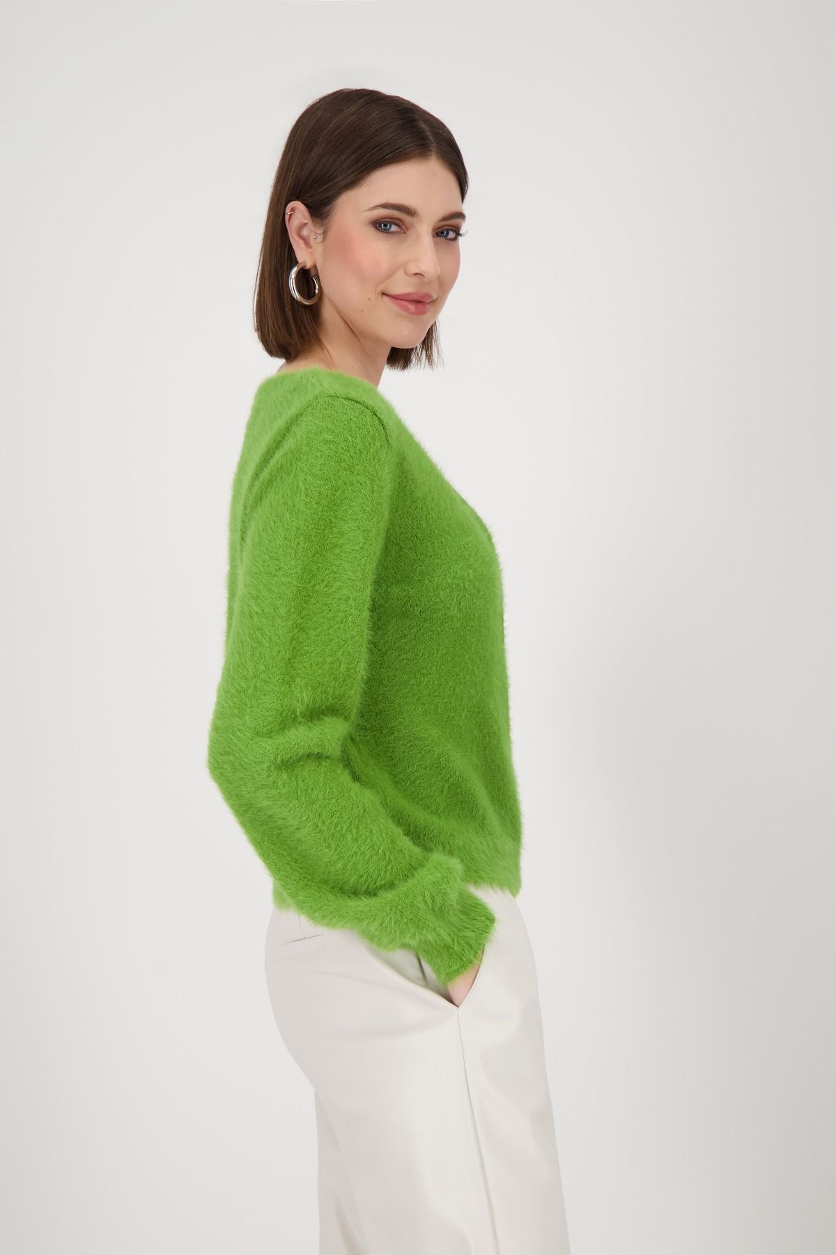 Monari Damen Strickjacke grün
