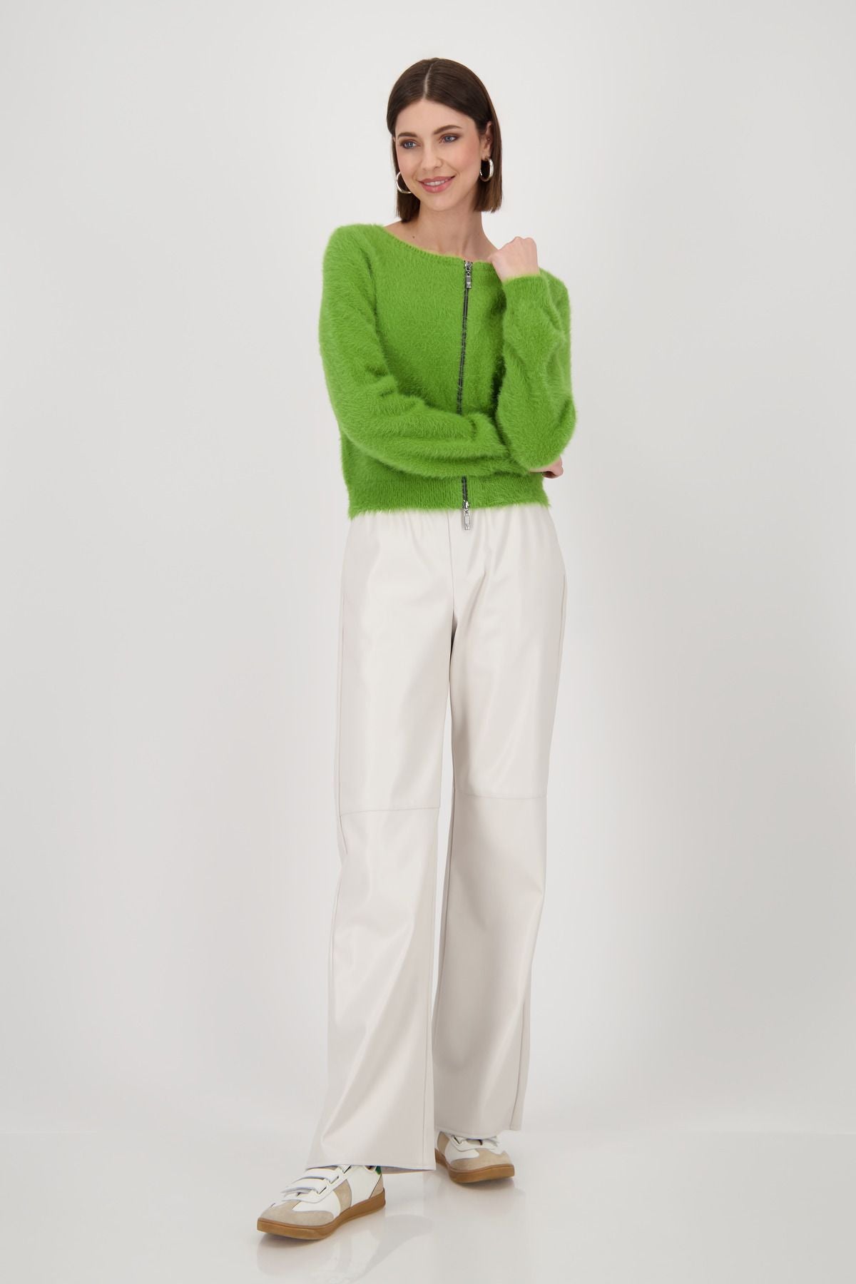 Monari Damen Strickjacke grün