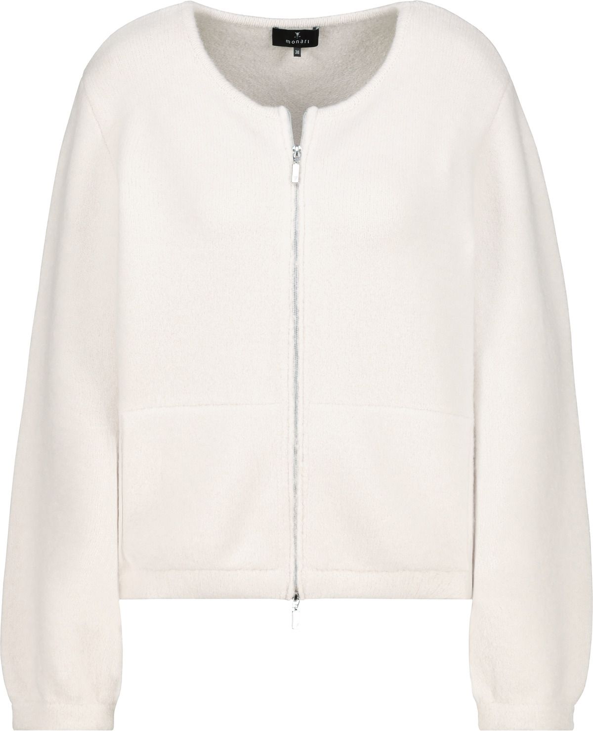 Monari Damen Strickjacke 808969 weiß