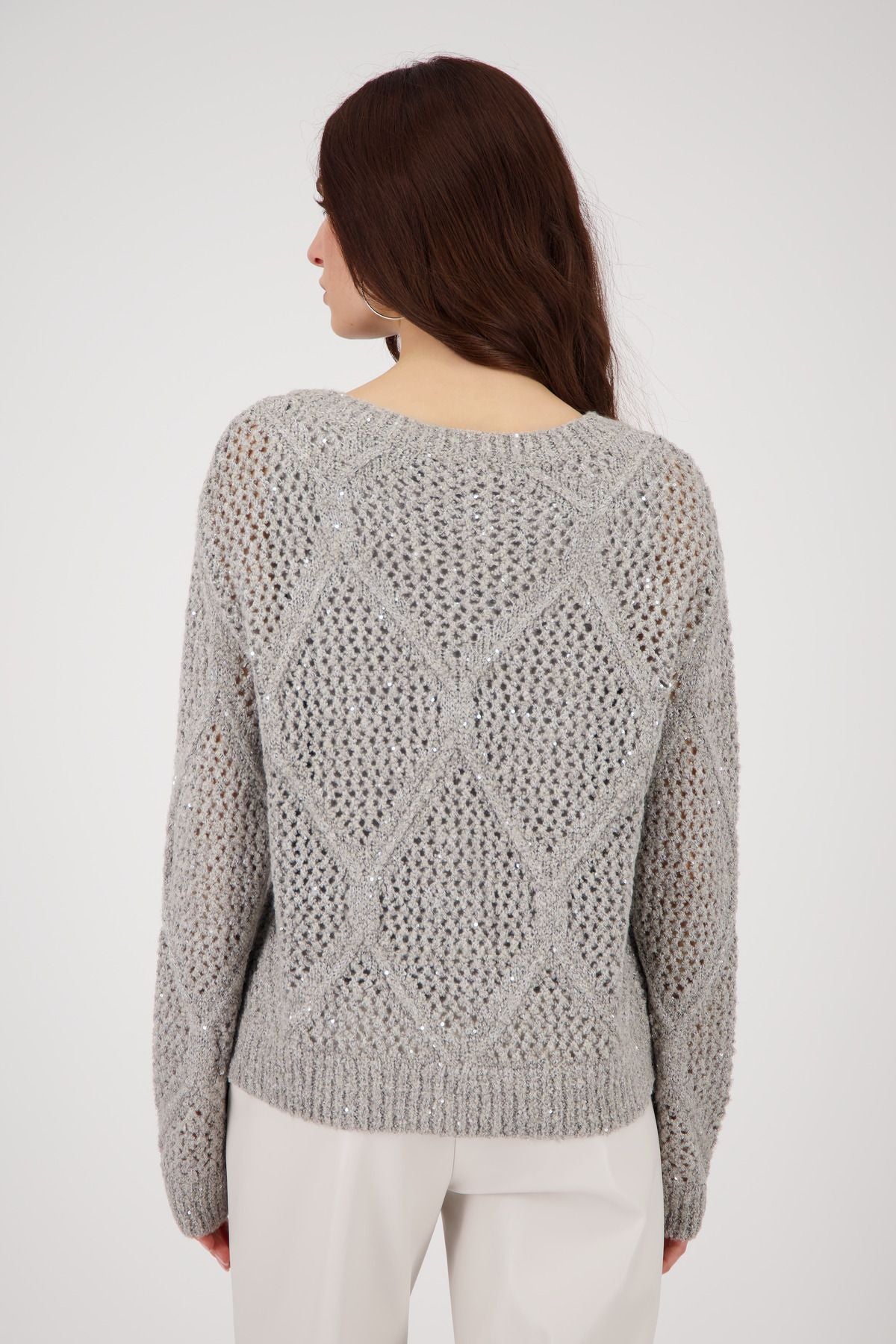 Monari Damen Pullover braun