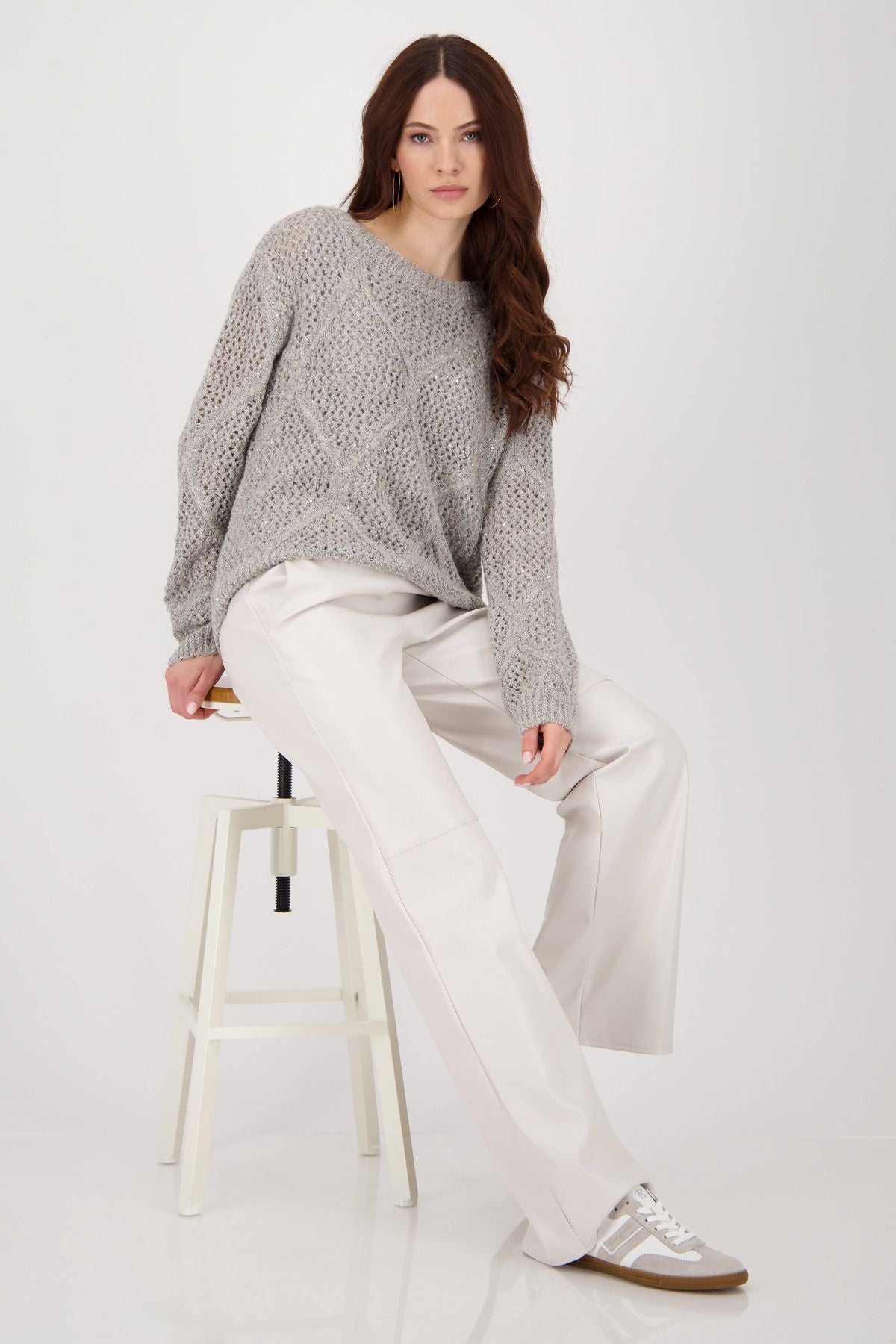 Monari Damen Pullover braun