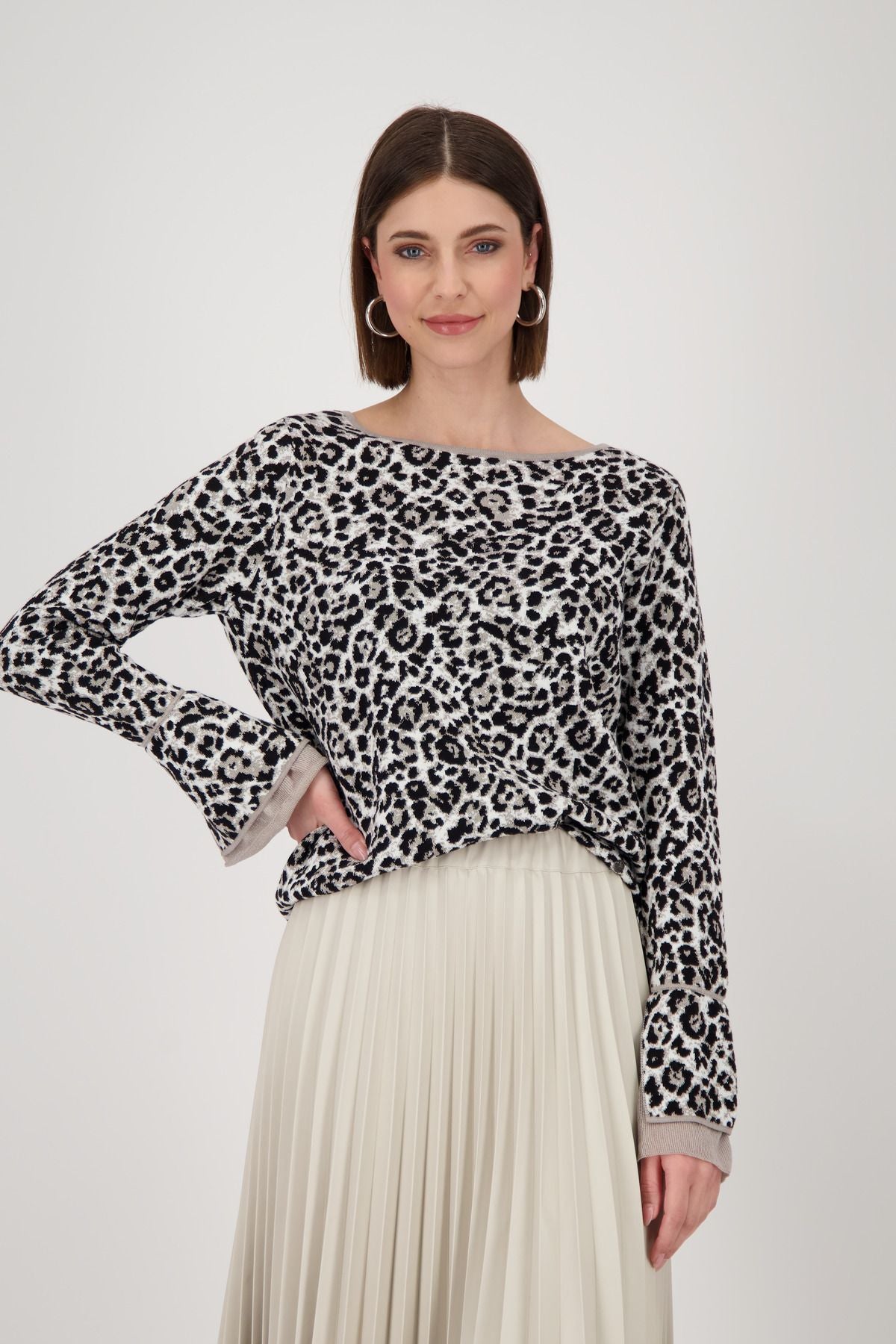 Monari Damen Pullover braun