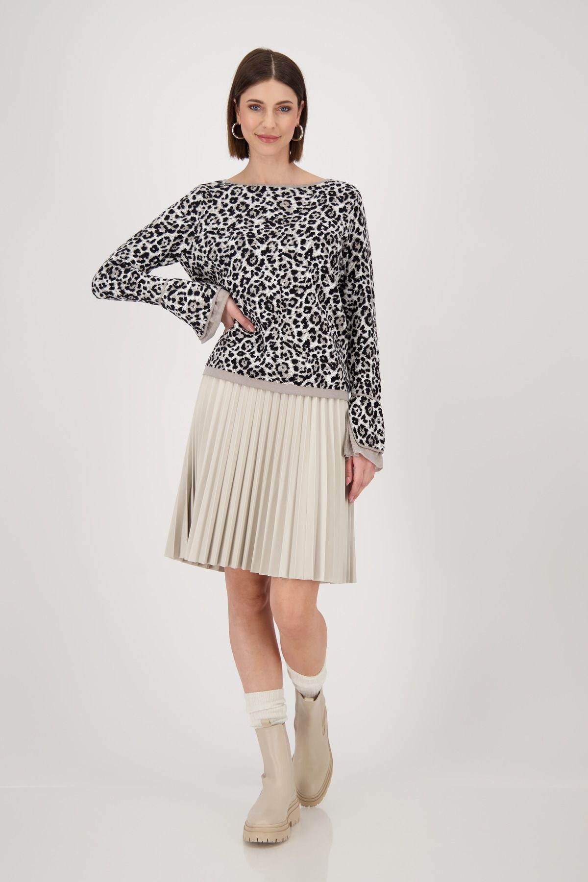 Monari Damen Pullover braun