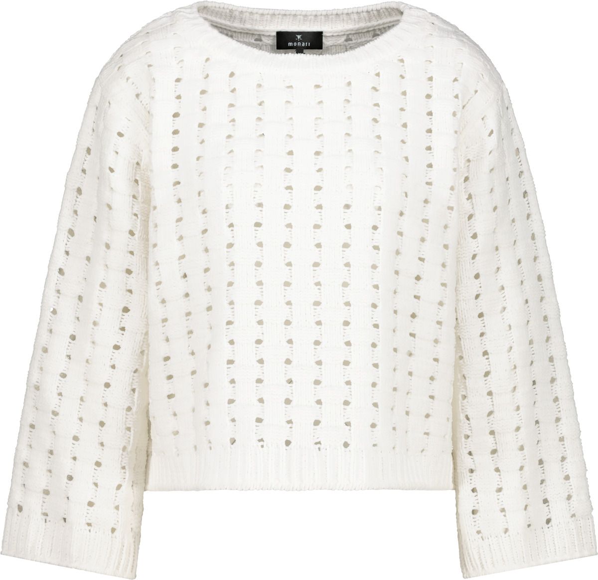Monari Damen Pullover weiß