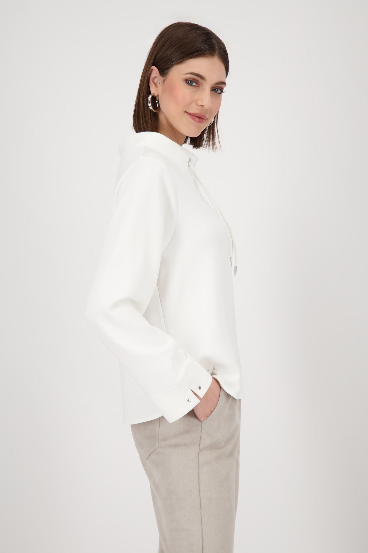 Monari Damen Sweatshirt weiß