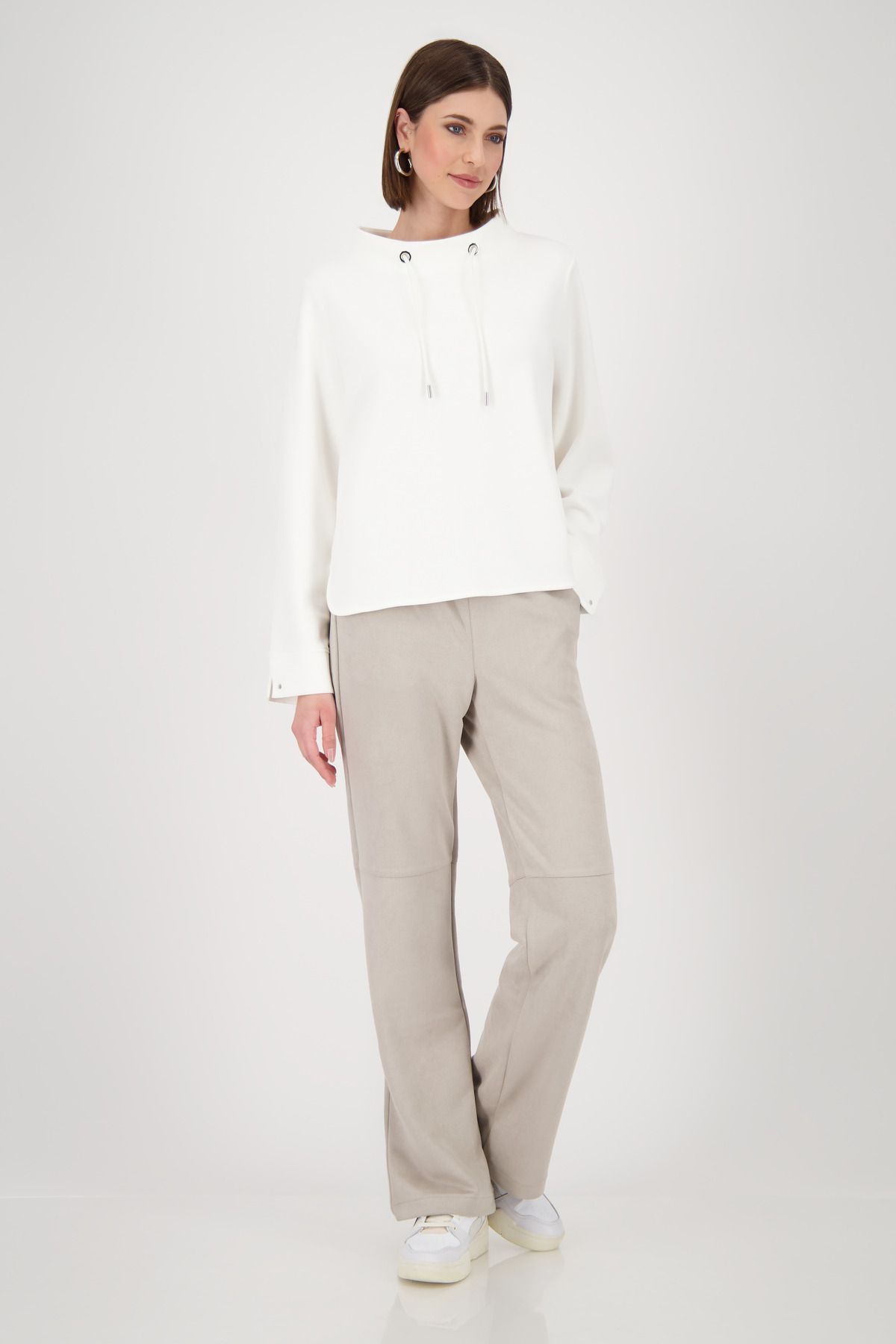 Monari Damen Sweatshirt weiß