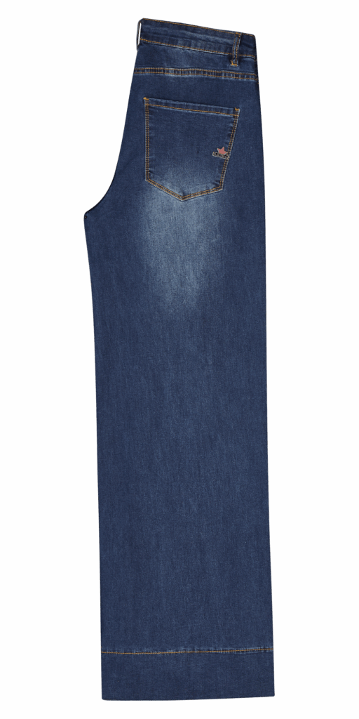 Buena Vista Damen Jeans Wide Leg stretch denim blau