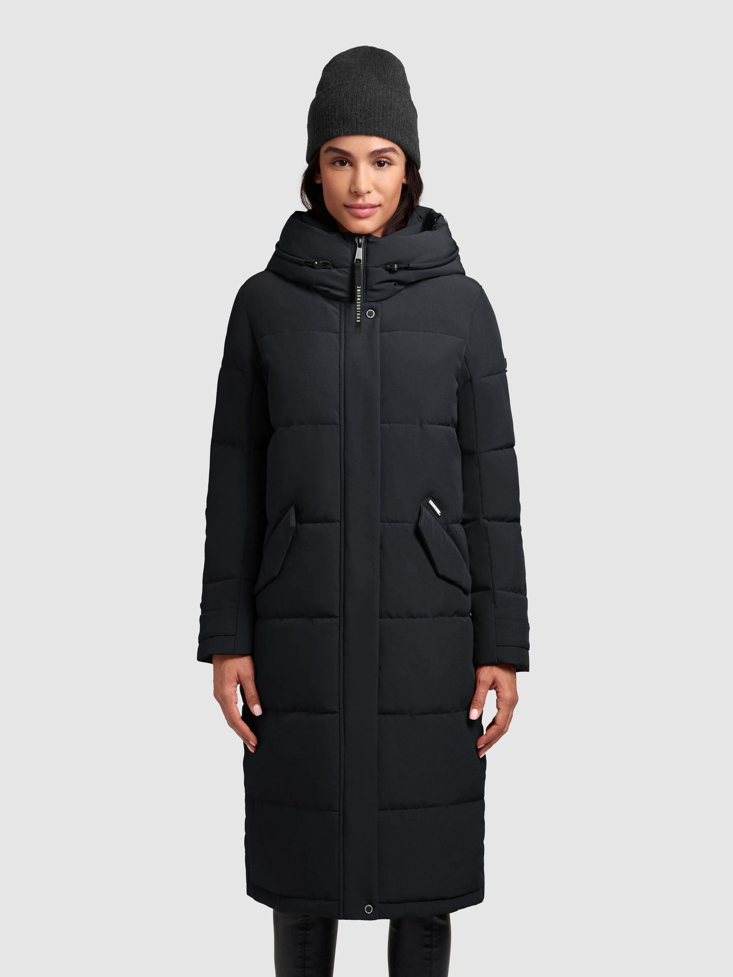 khujo Damen Wintermantel DAIRI blau