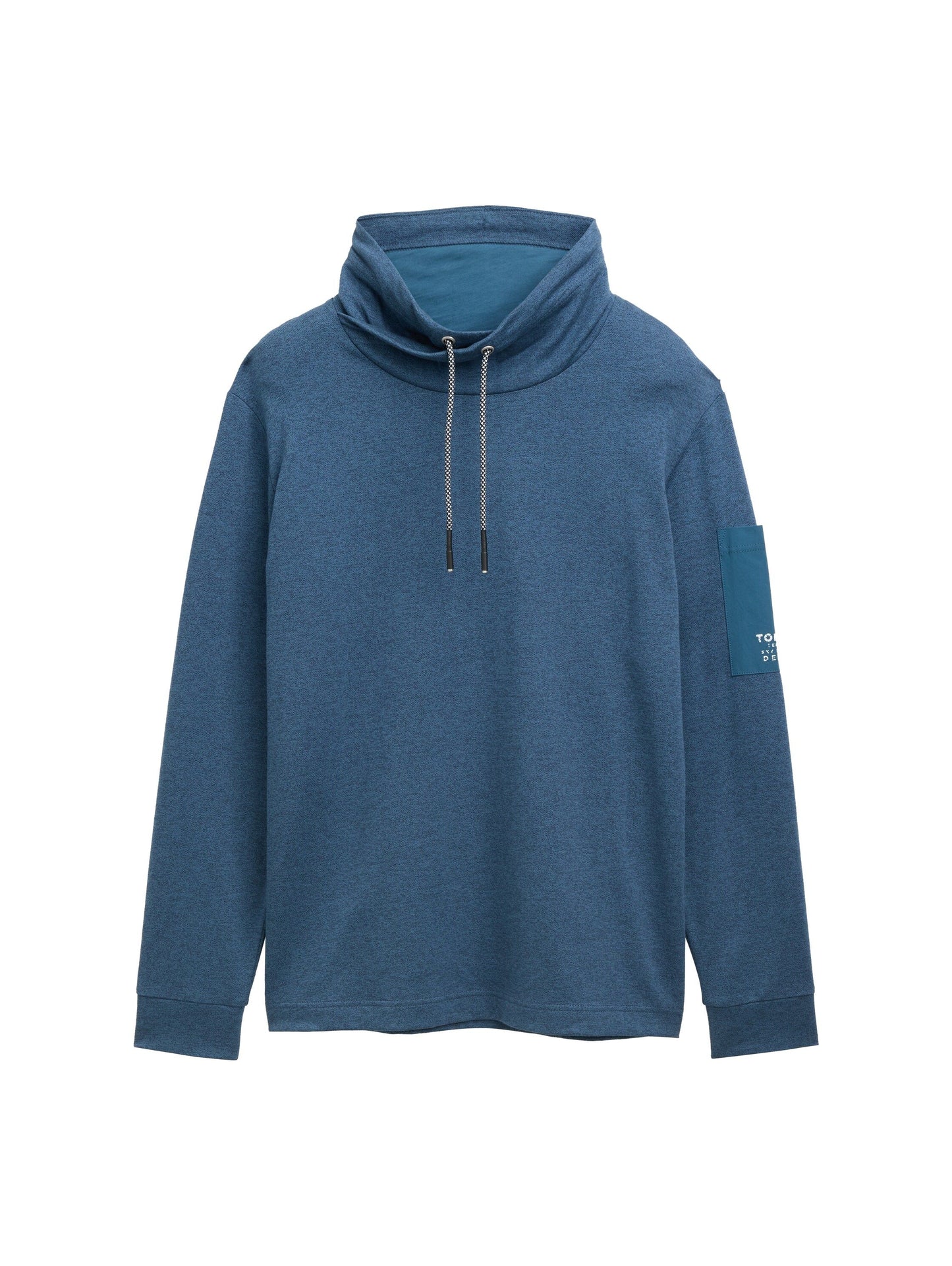 Tom Tailor Herren Snood Langarmshirt blau