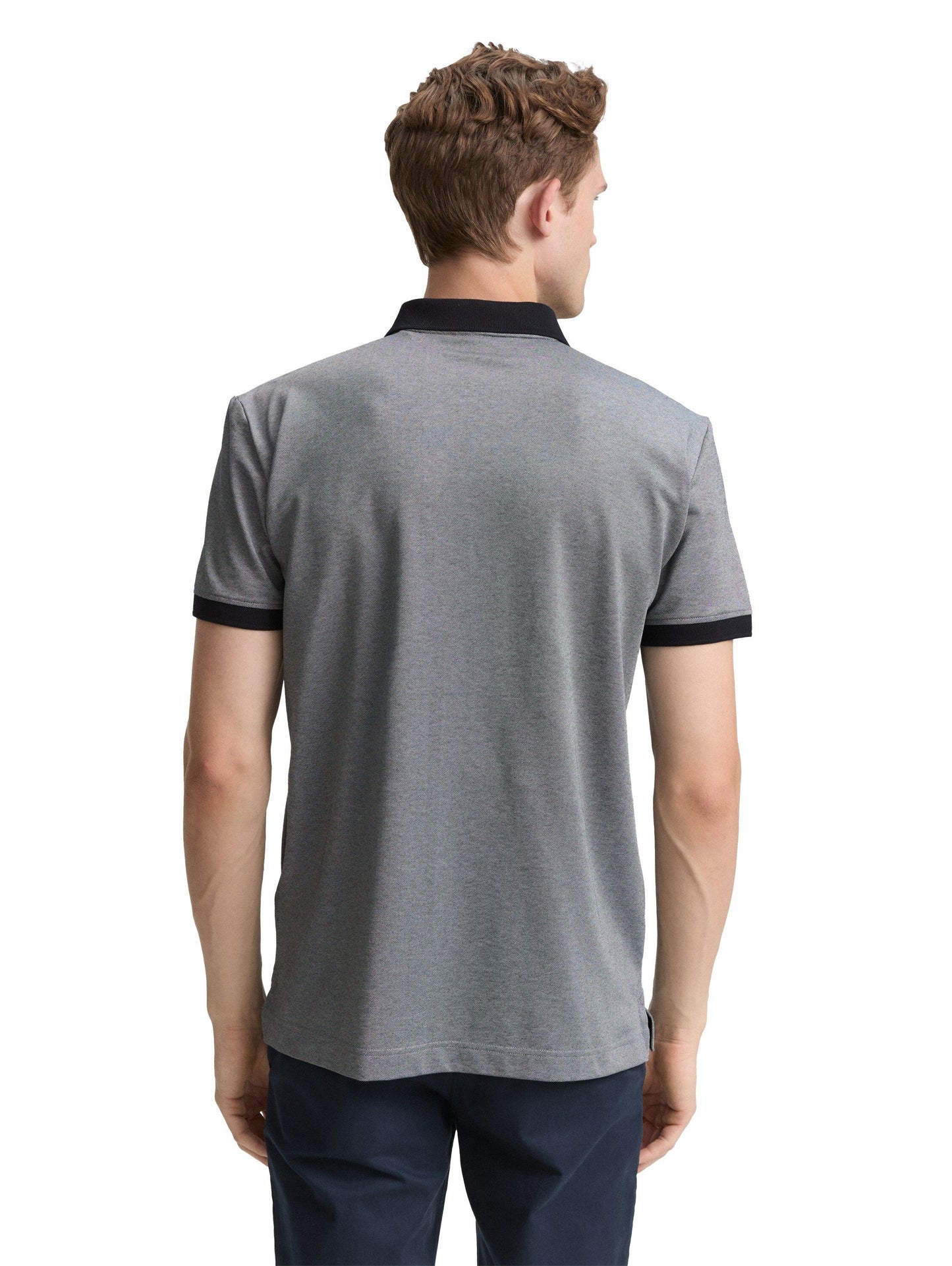 Tom Tailor Herren Piqué Poloshirt blau