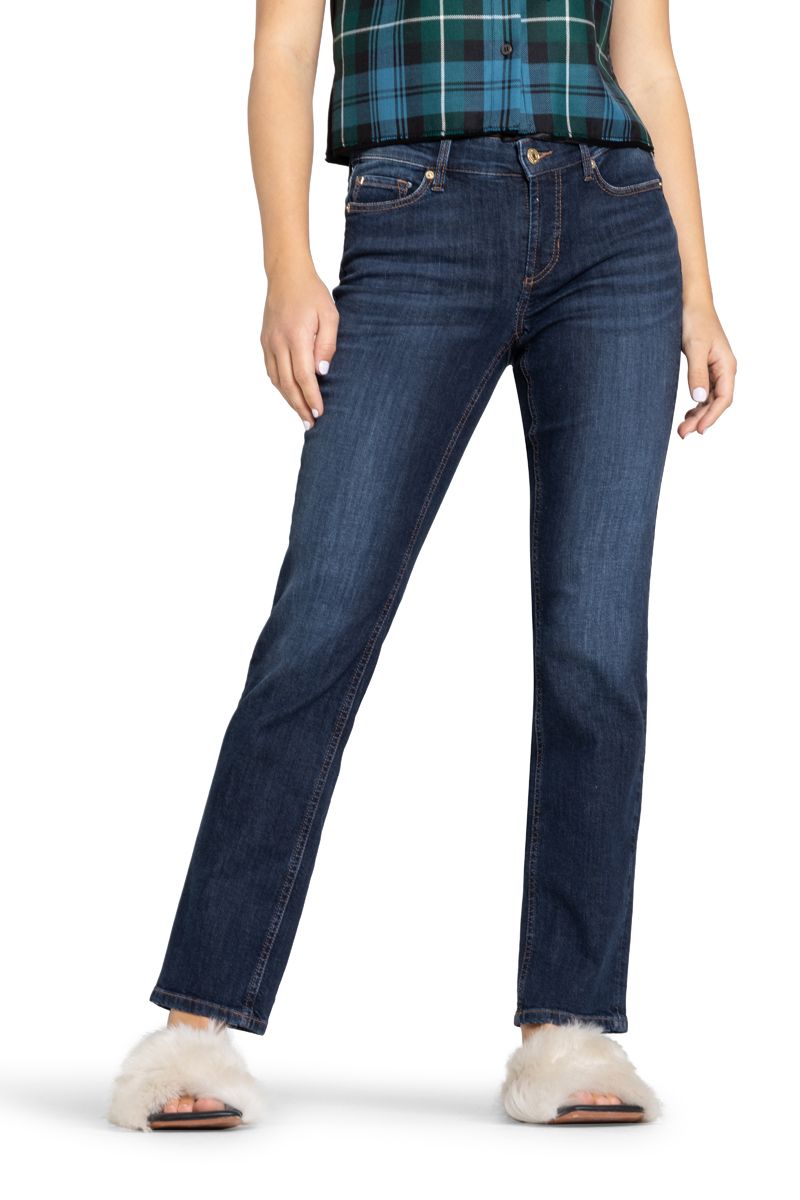 Cambio Damen Jeans Piper long blau