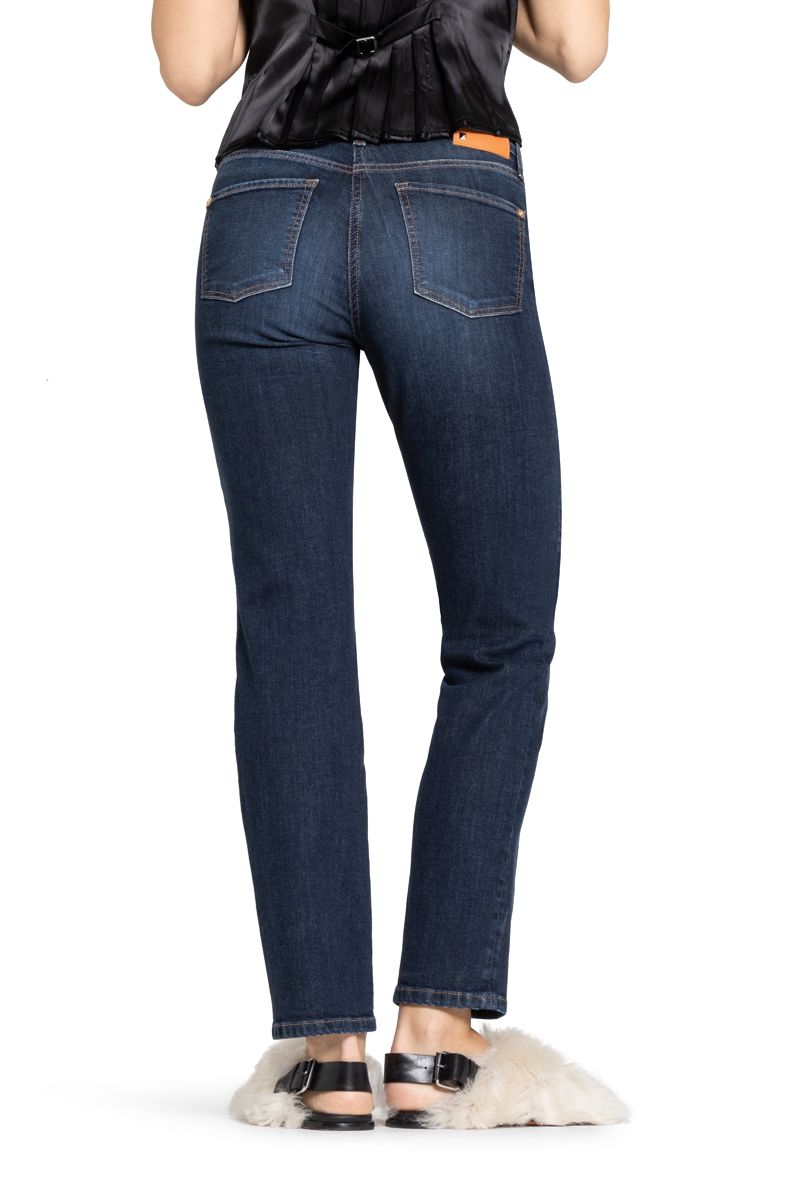 Cambio Damen Jeans Piper long blau