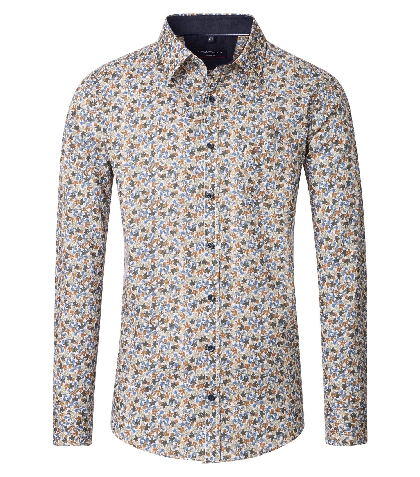 Casa Moda Herren Freizeithemd blau