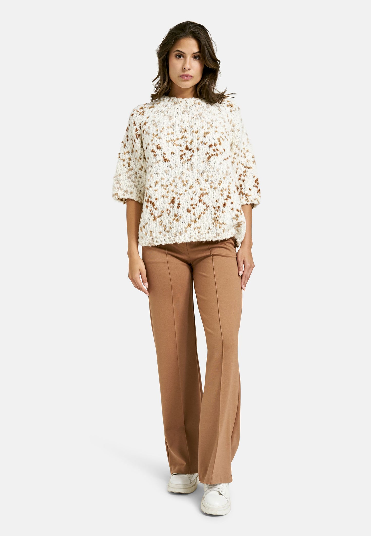 Smith&Soul Damen Strickpullover weiß