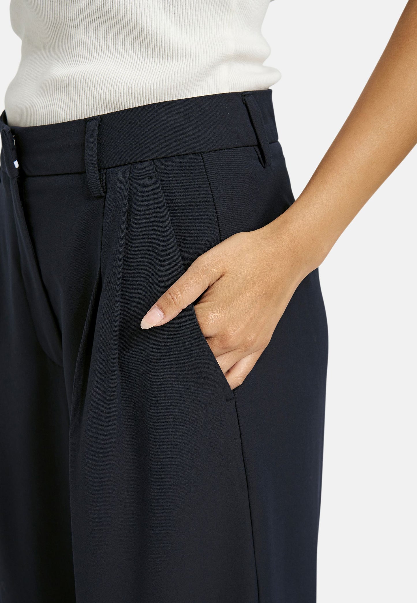 Smith&Soul Damen Straight Cropped Pants blau