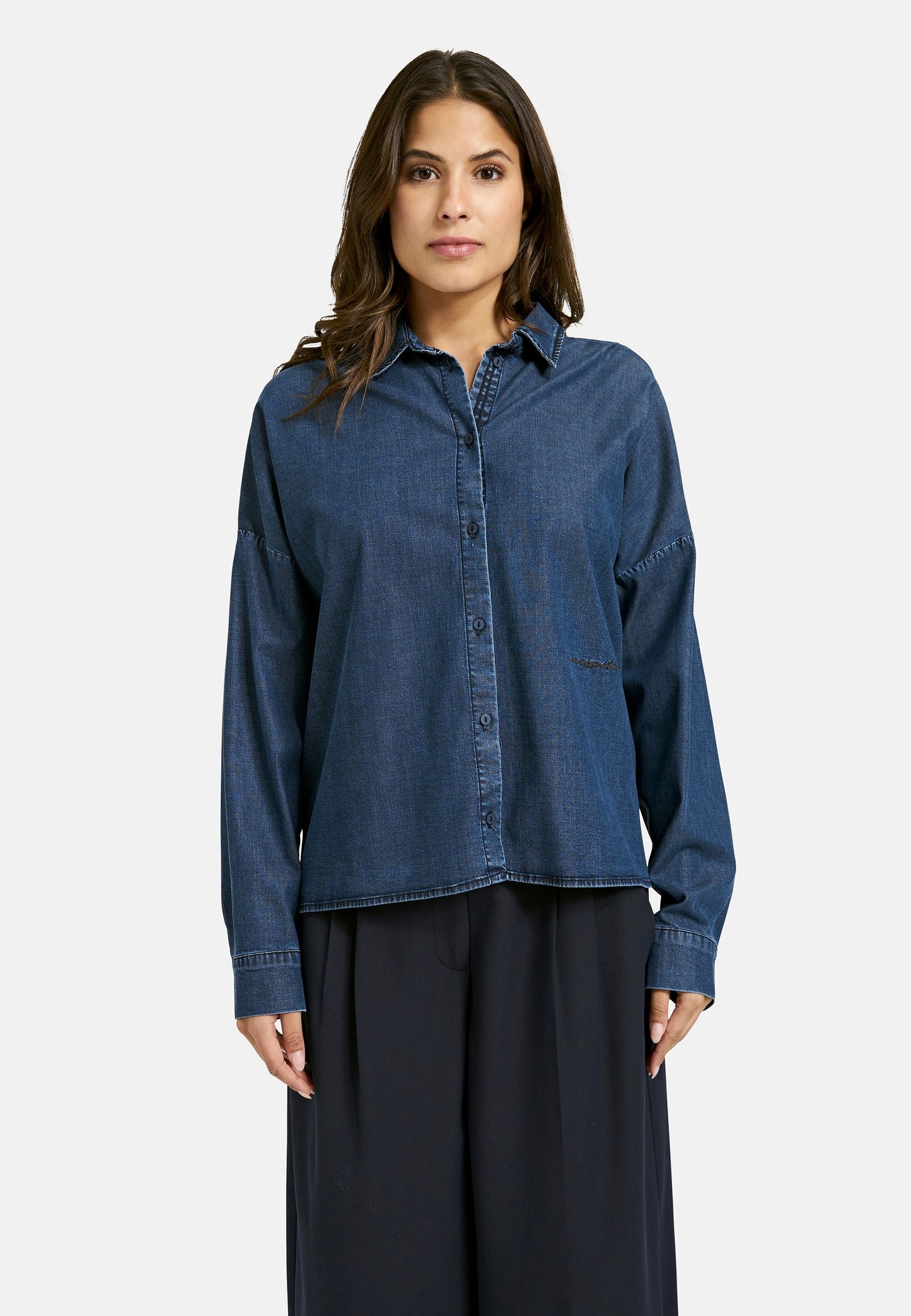 Smith&Soul Damen Denim Bluse blau