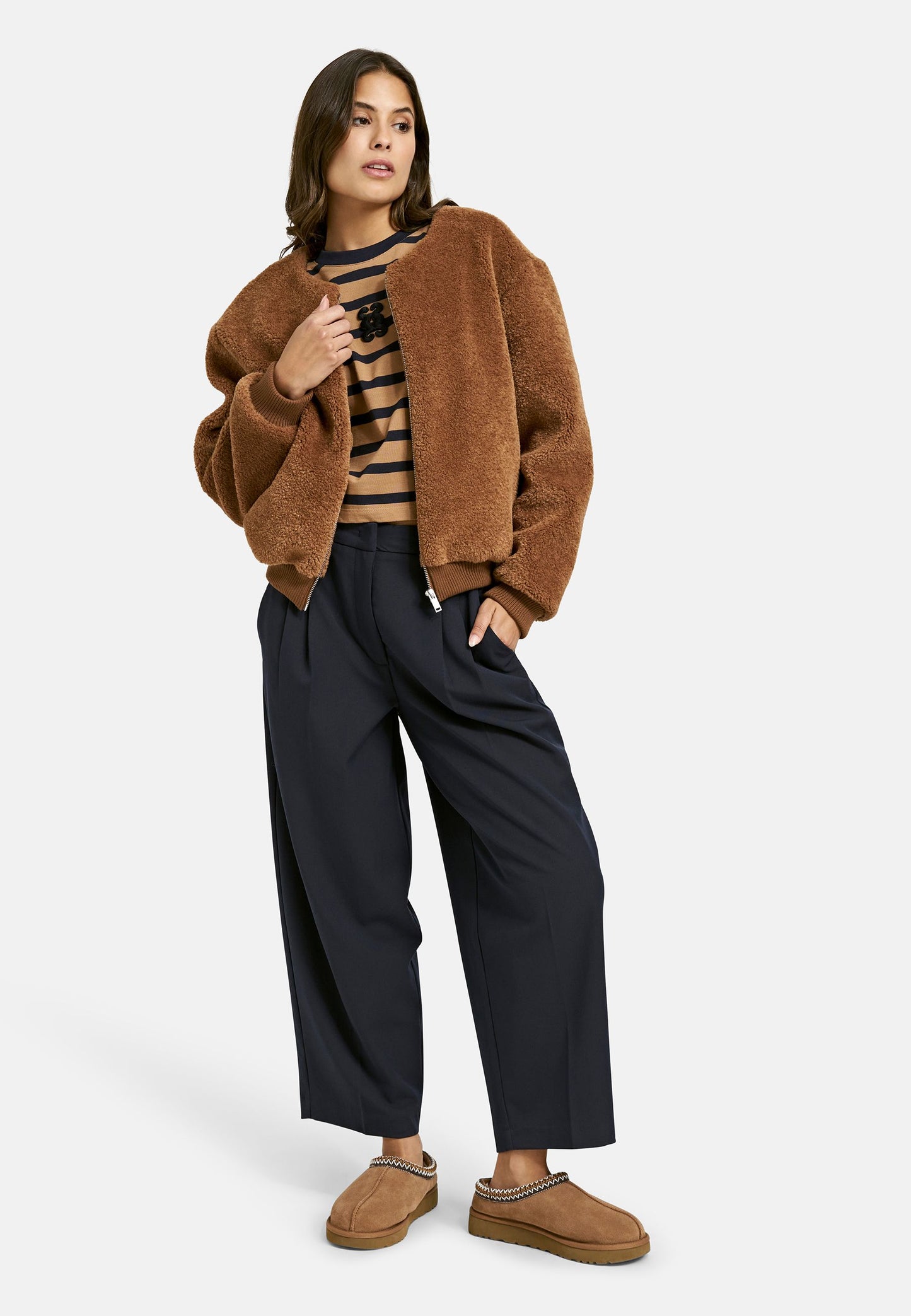 Smith&Soul Damen Bomber Jacke braun