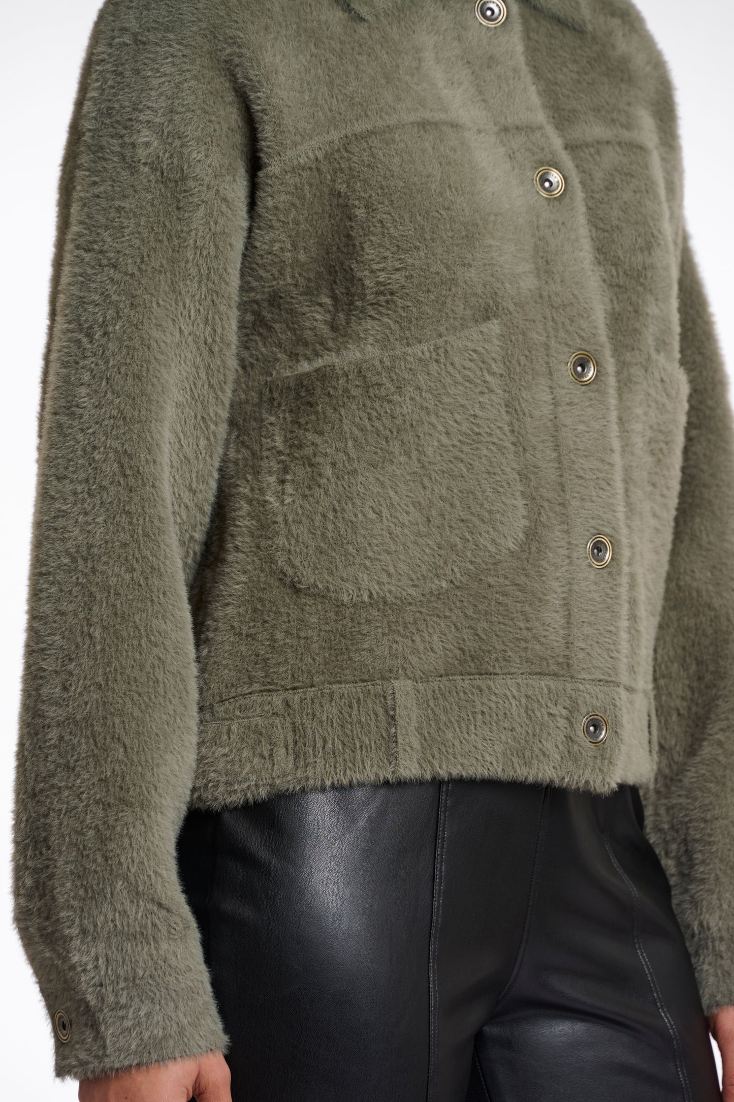 Rino&Pelle Damen Sweatjacke khaki