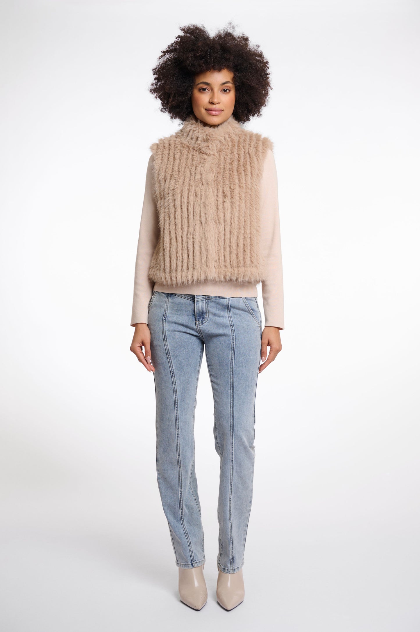 Rino&Pelle Damen Strickweste beige