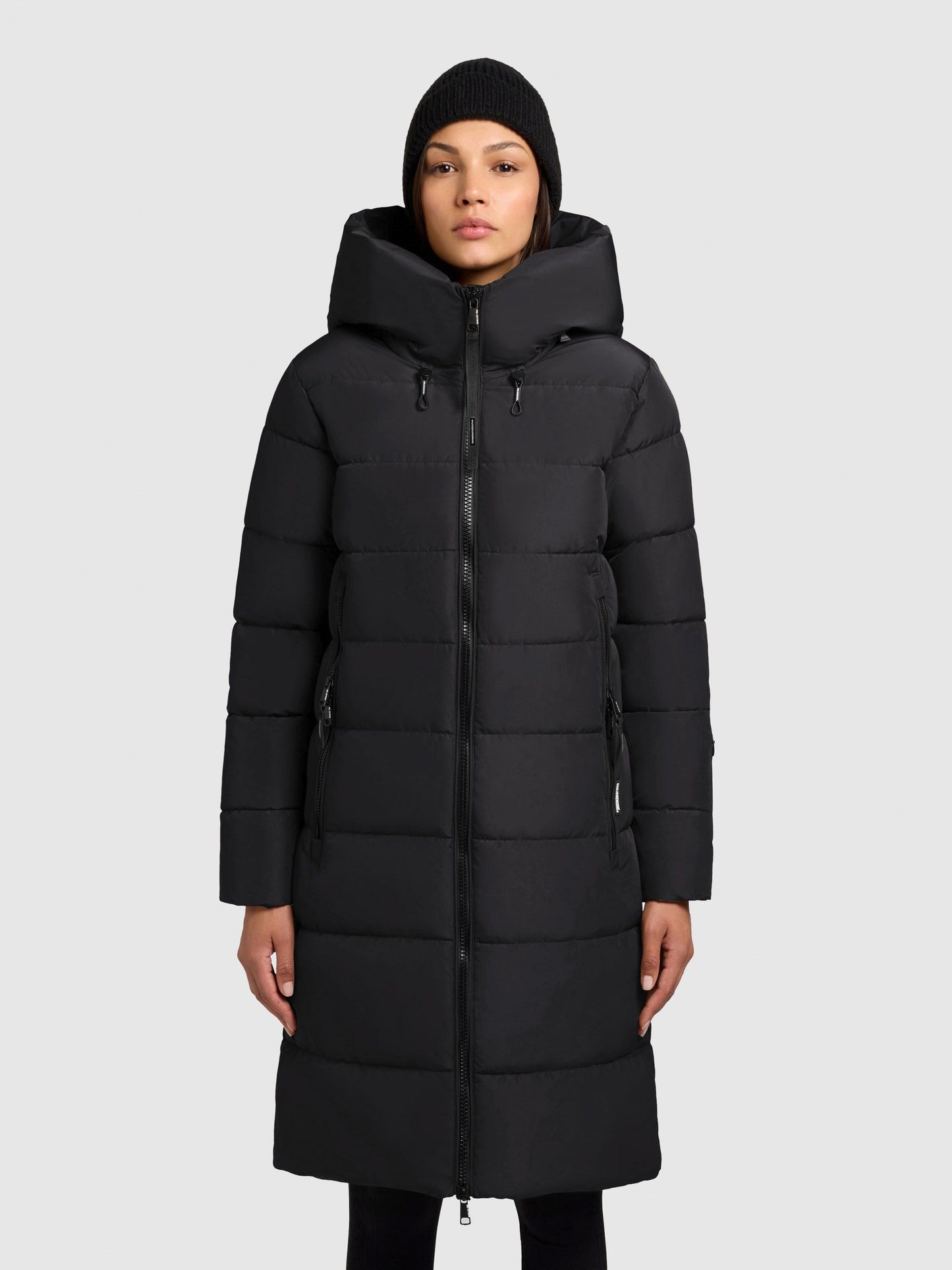 khujo Damen Wintermantel JILIAS5 schwarz