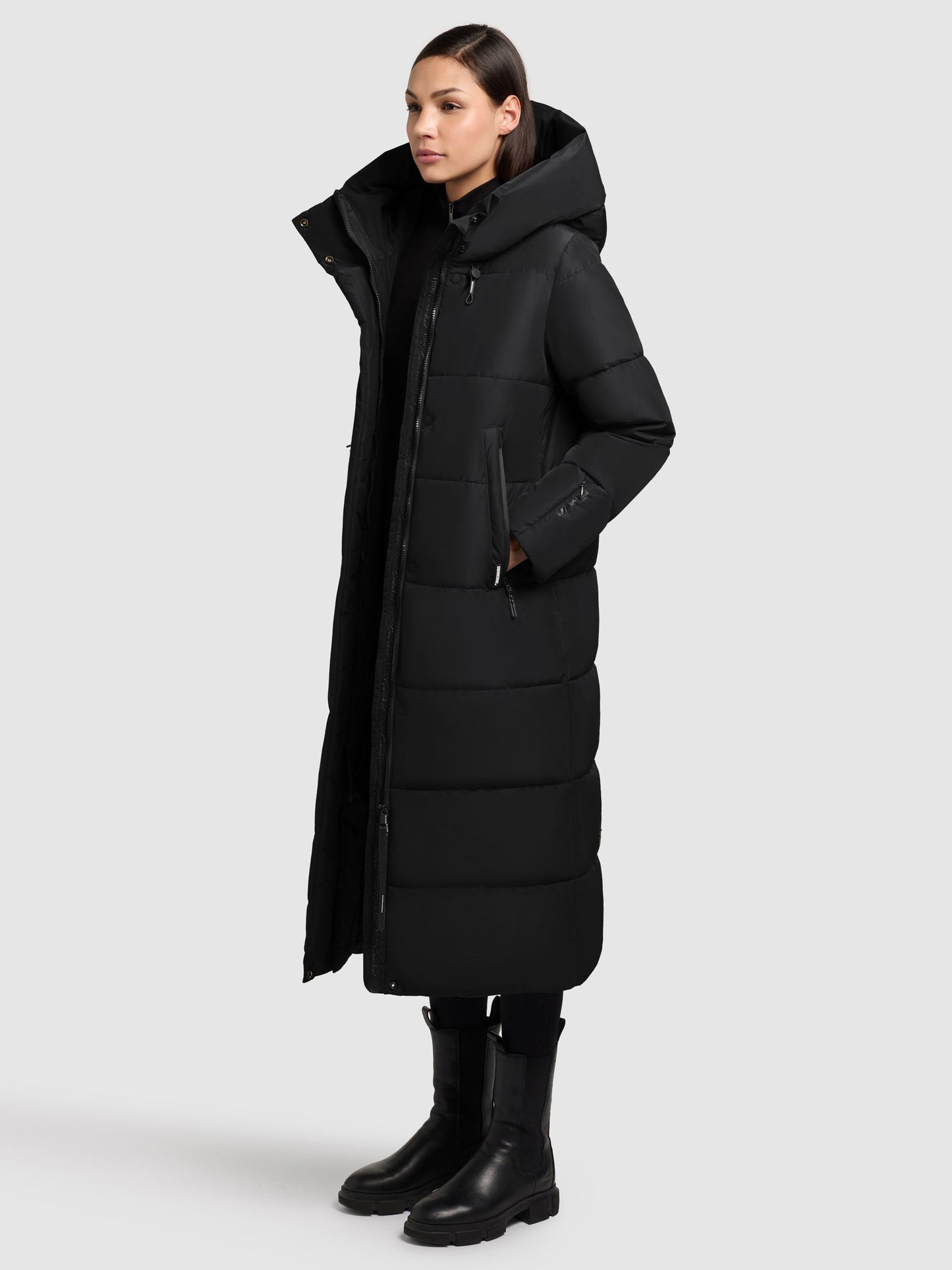 khujo Damen Wintermantel SOULANI4 schwarz