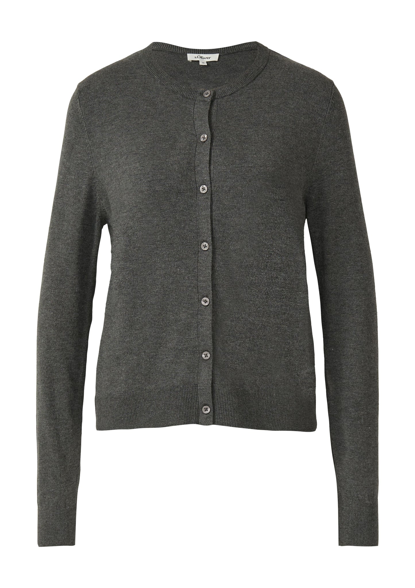 s.Oliver Damen Strickjacke grau