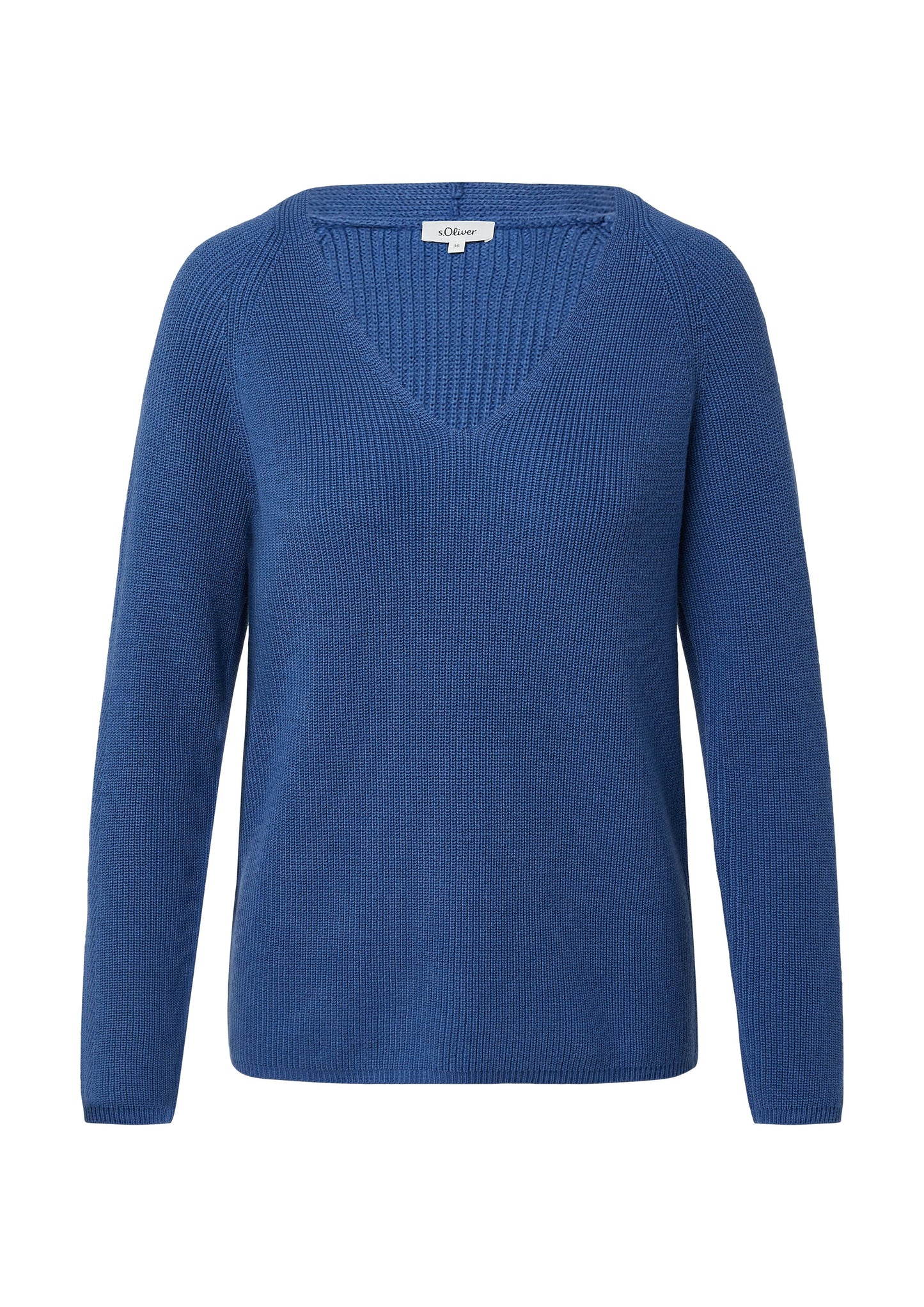 s.Oliver Damen Strickpullover blau