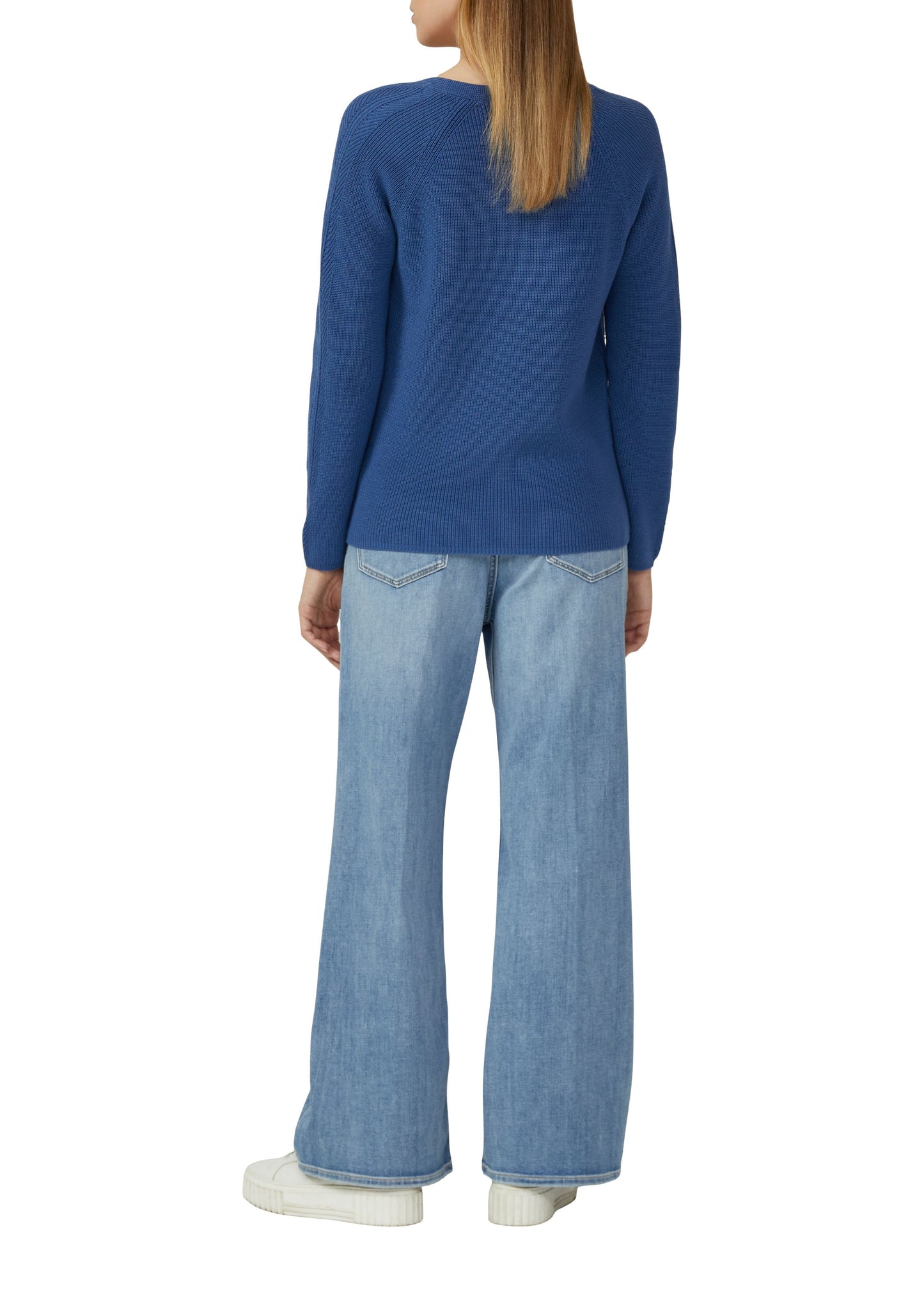 s.Oliver Damen Strickpullover blau
