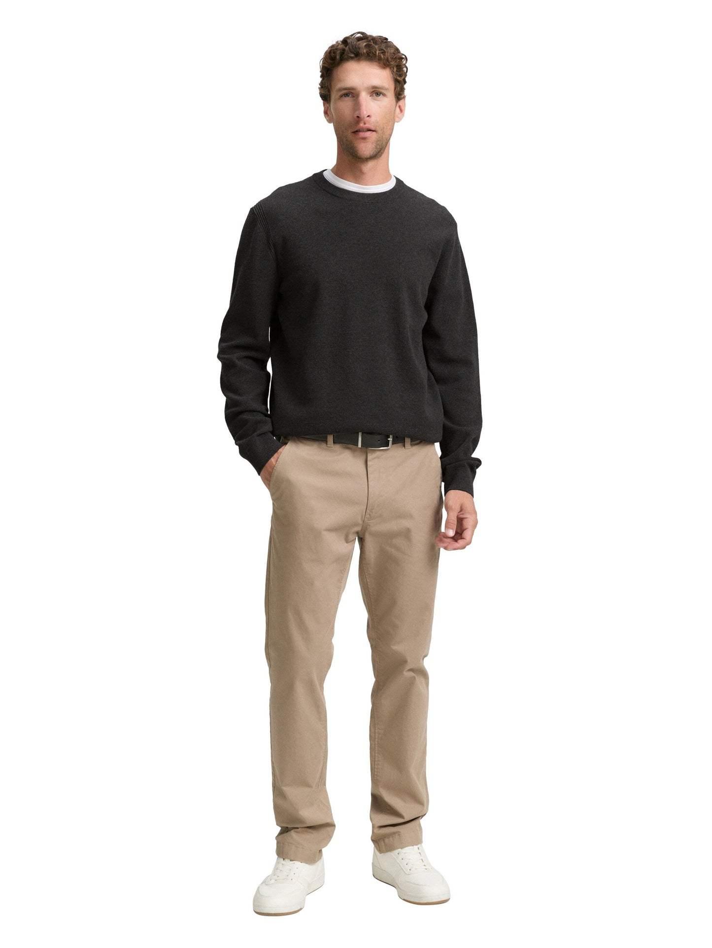 Tom Tailor HerrenStrickpullover schwarz