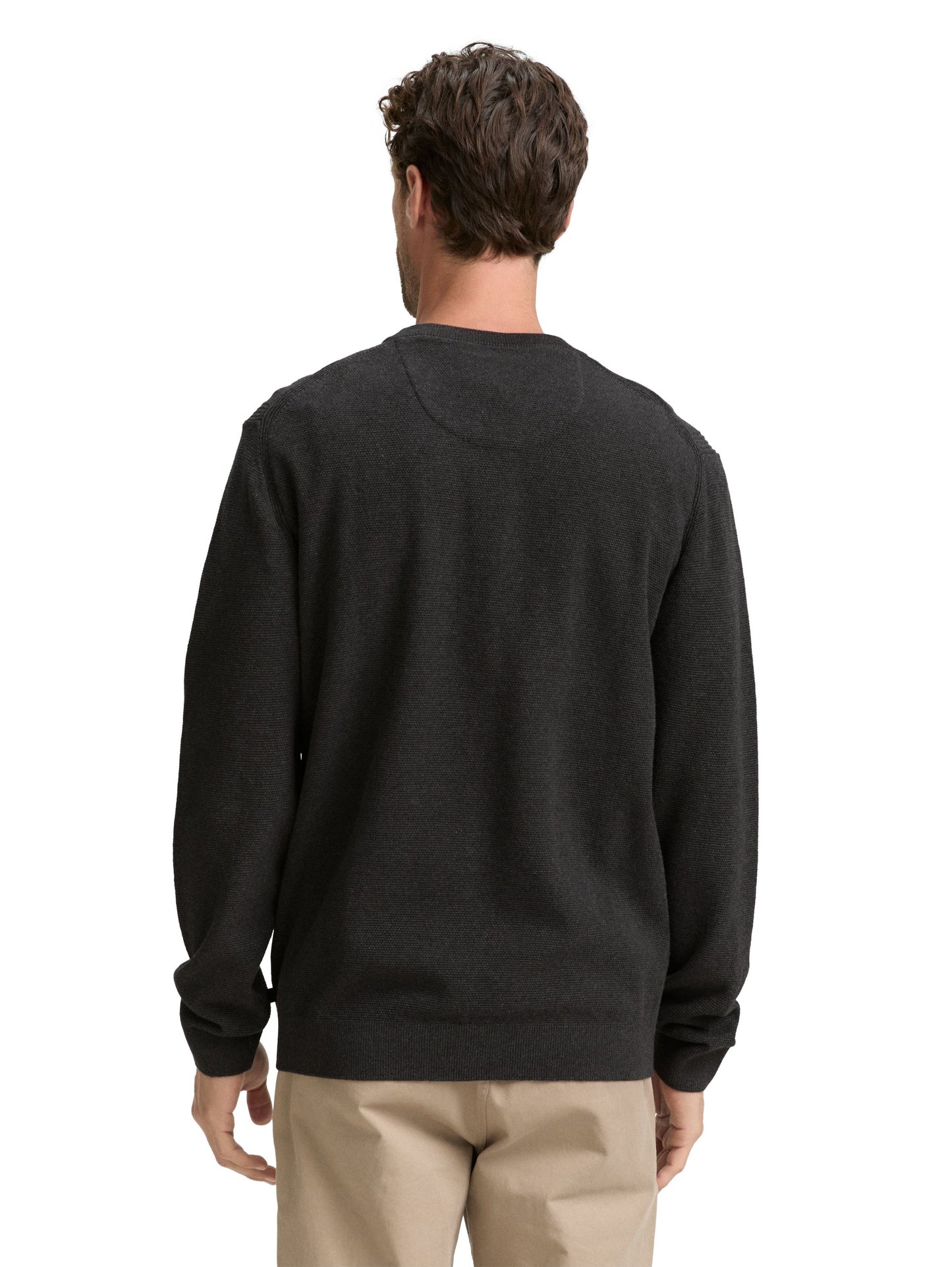Tom Tailor HerrenStrickpullover schwarz