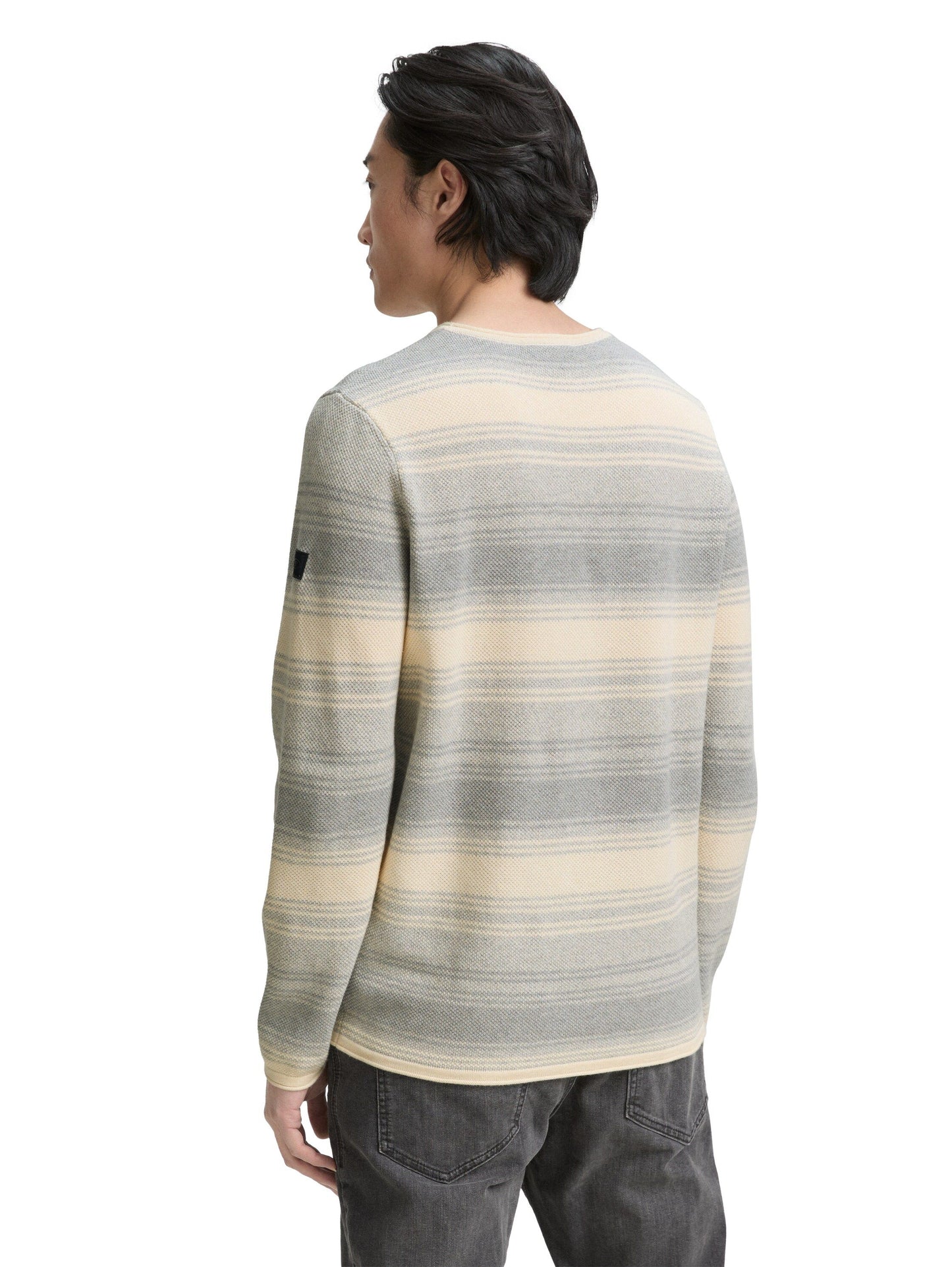 Tom Tailor Herren Strickpullover weiß