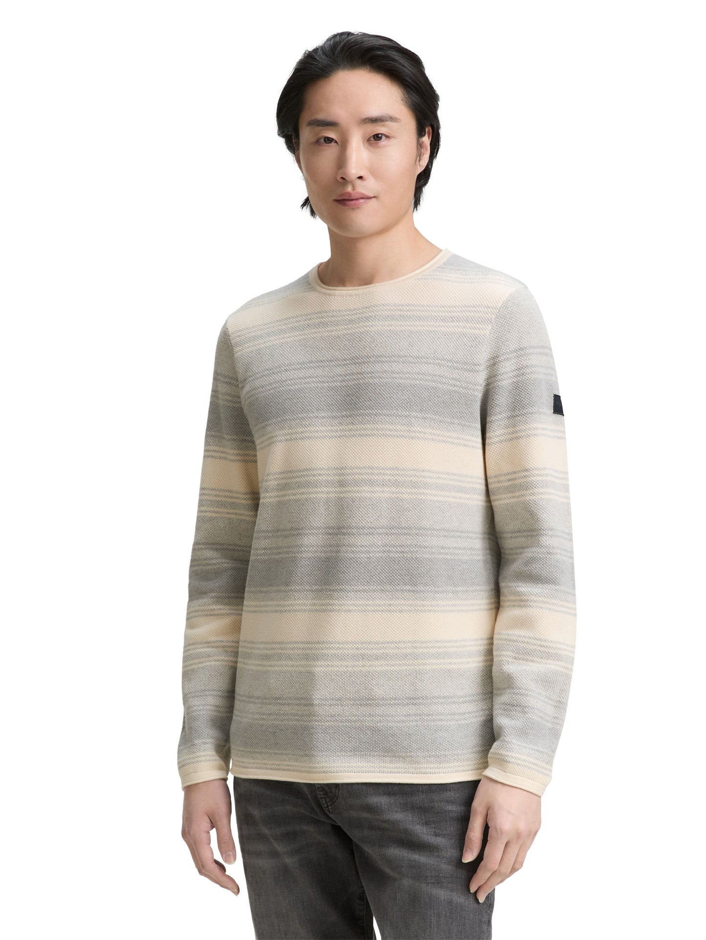 Tom Tailor Herren Strickpullover weiß