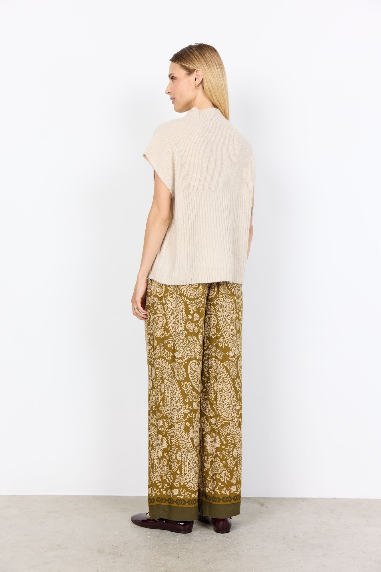Soyaconcept Damen Strickweste weiß