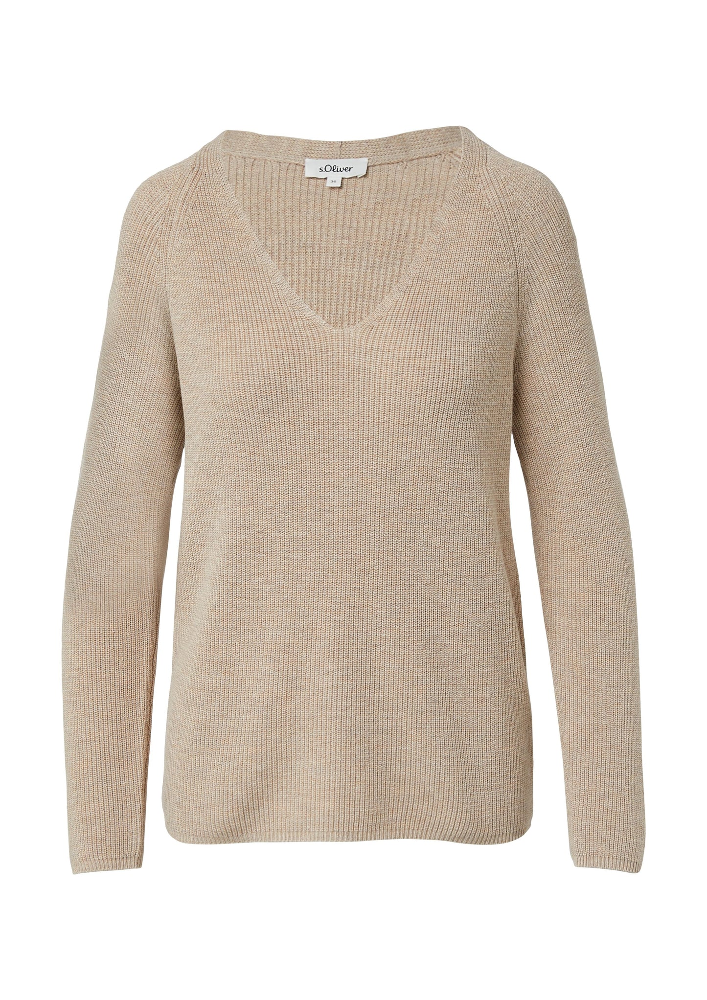 s.Oliver Damen Strickpullover beige