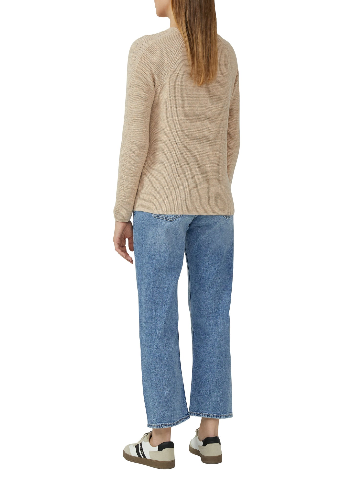 s.Oliver Damen Strickpullover beige