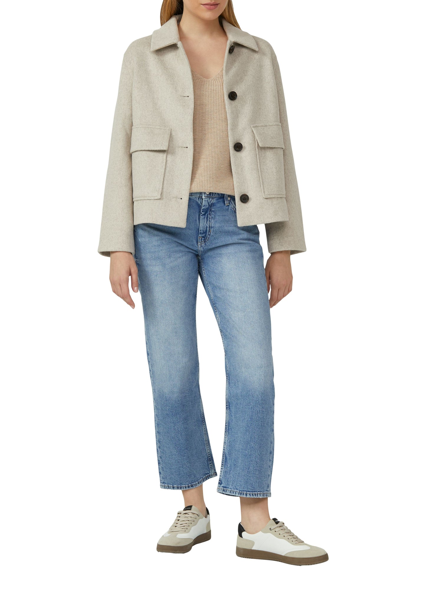 s.Oliver Damen Strickpullover beige