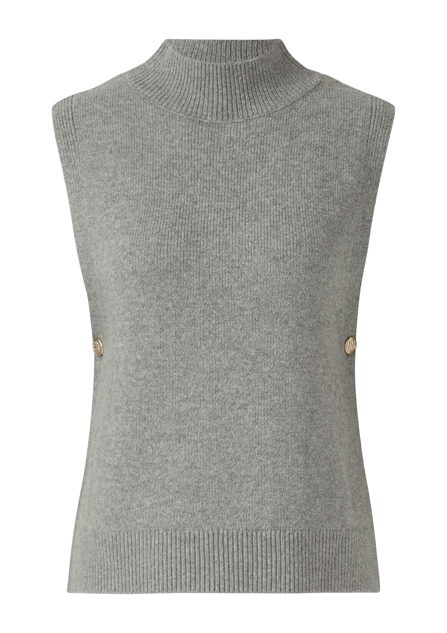 s.Oliver Damen Strickweste grau
