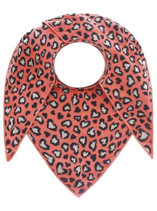 Zwillingsherz Damen Dreieckstuch "LeoHerzi" orange