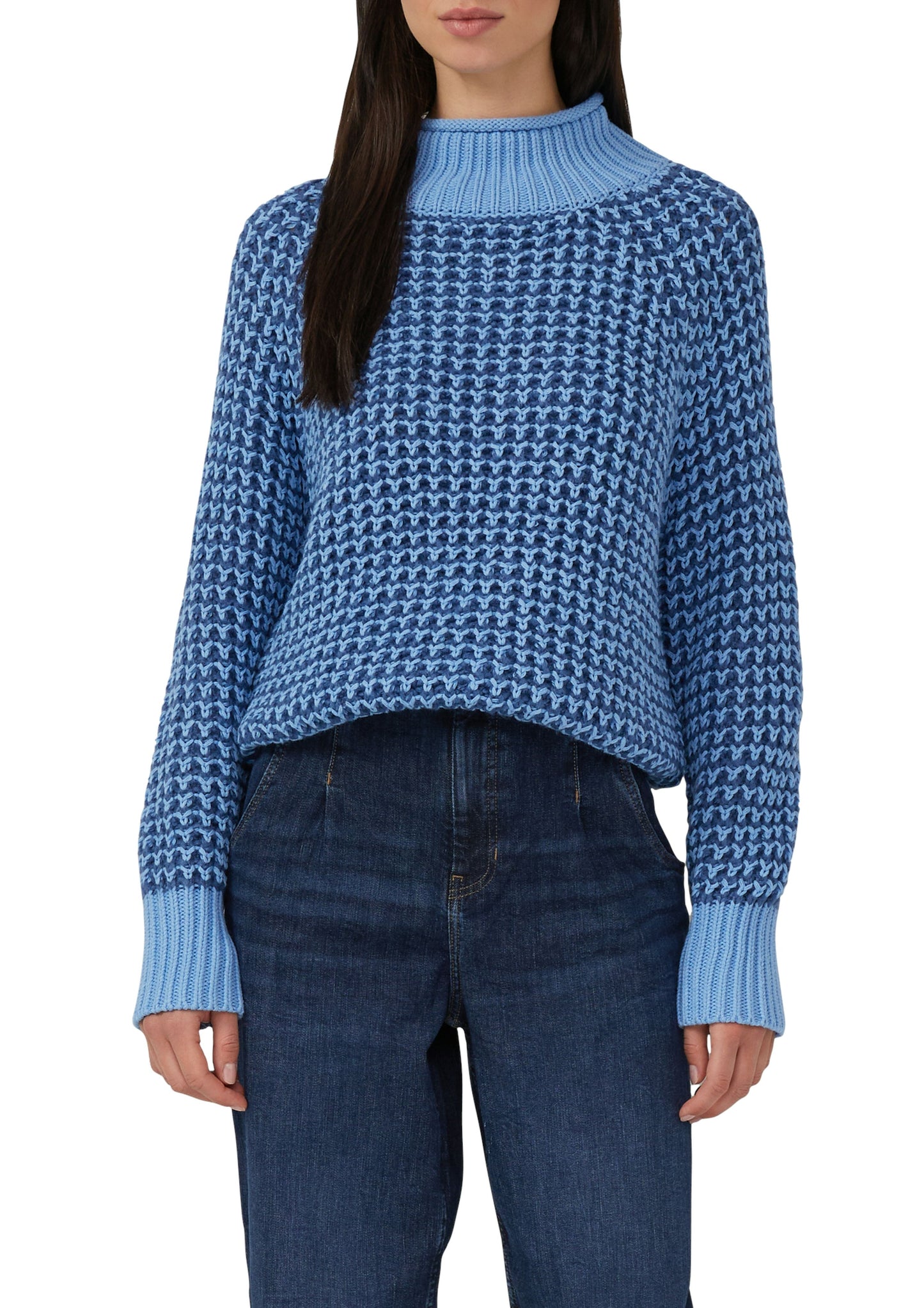 s.Oliver Damen Strickpullover blau