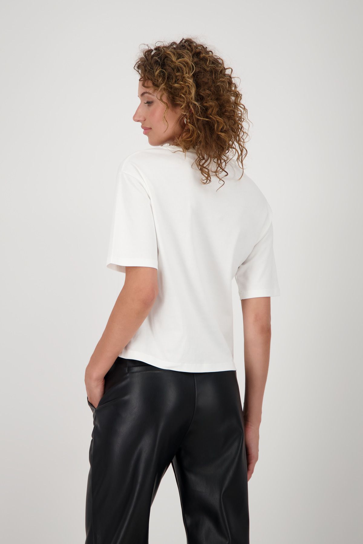 Monari Damen T-Shirt weiß