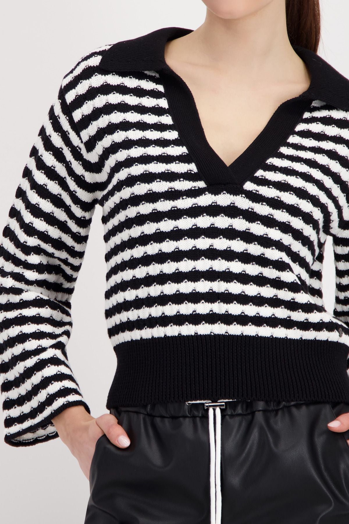 Monari Damen Pullover schwarz
