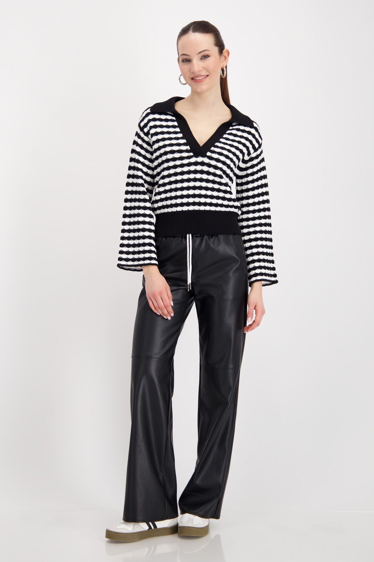 Monari Damen Pullover schwarz