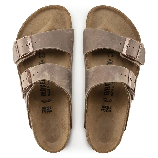 Birkenstock Pantolette Arizona LEOI braun